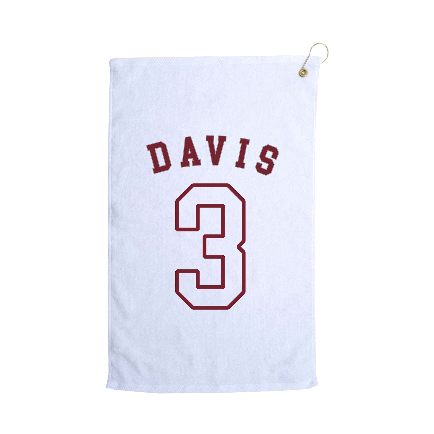 Golf Towel — Shirsey Arch in White