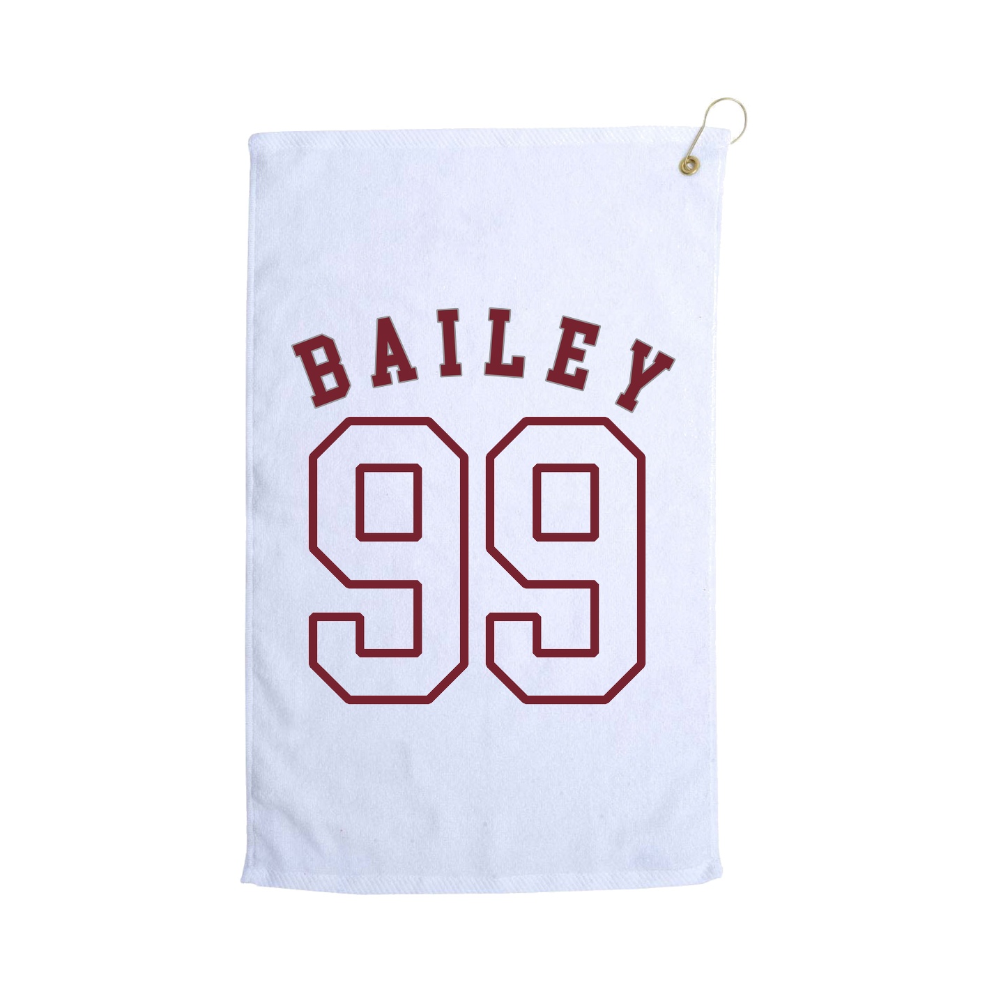 Golf Towel — Shirsey Arch in White