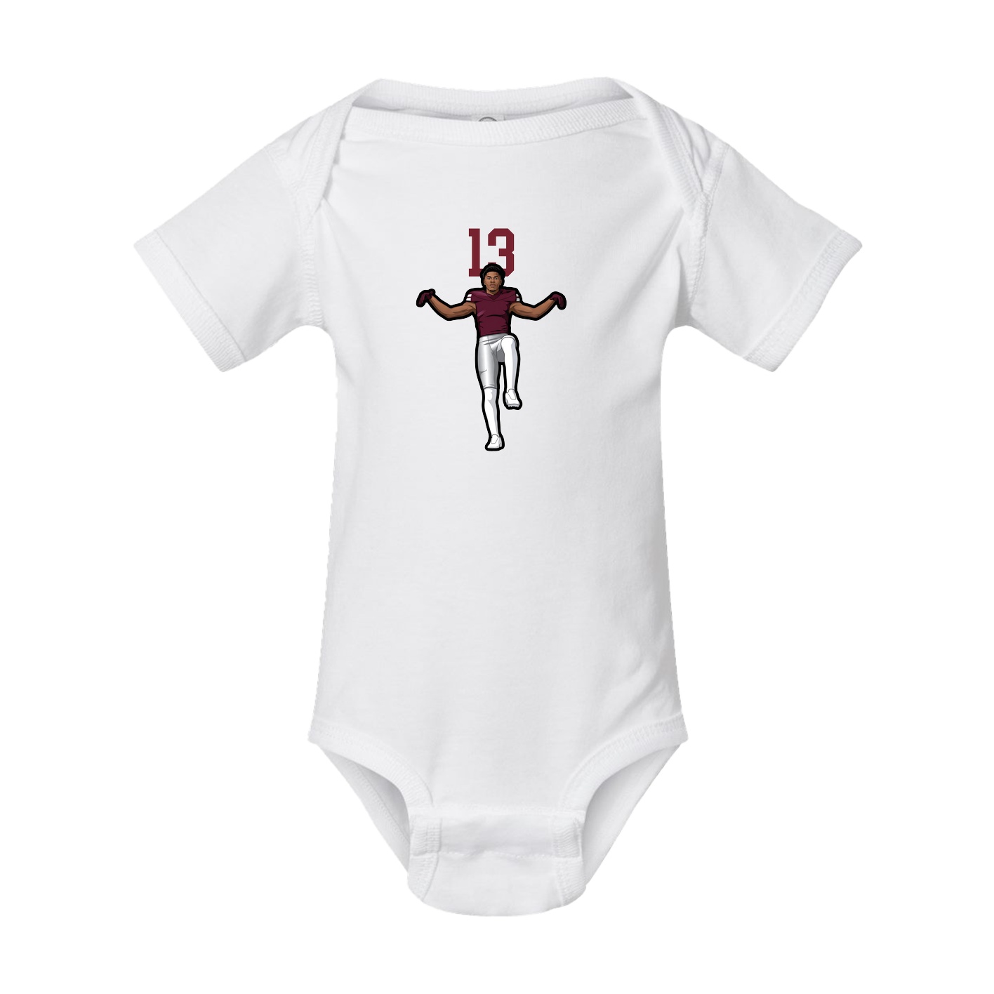 Baby Onesie — Number Top in White