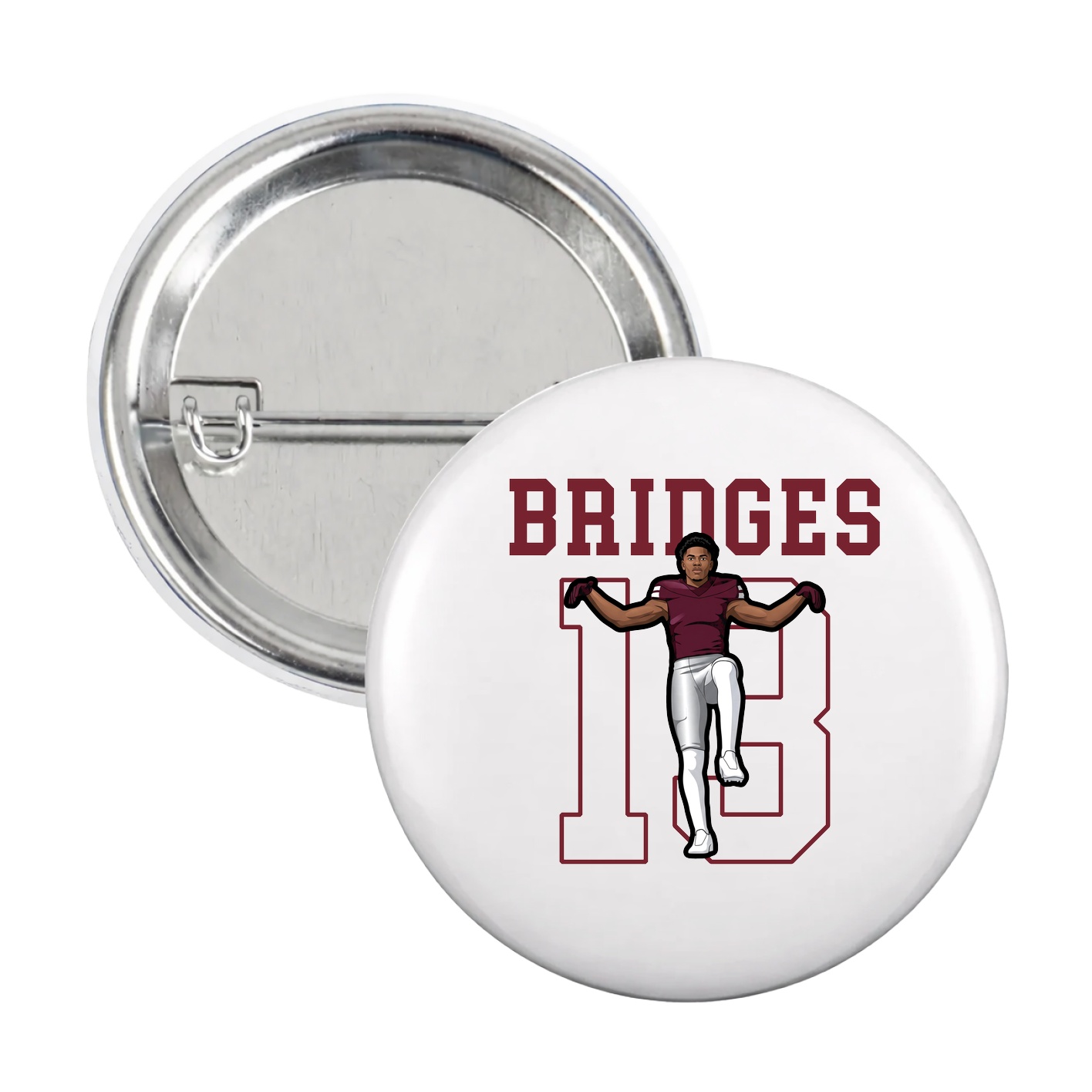 Game Day Button — Shirsey in White