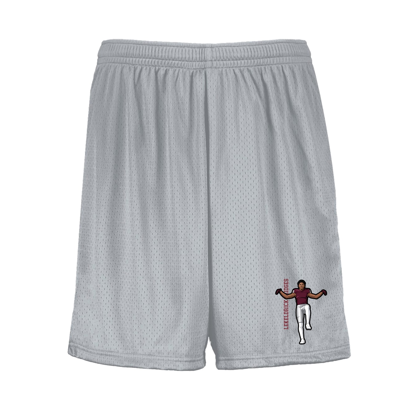 Shorts — Name Vertical in Silver