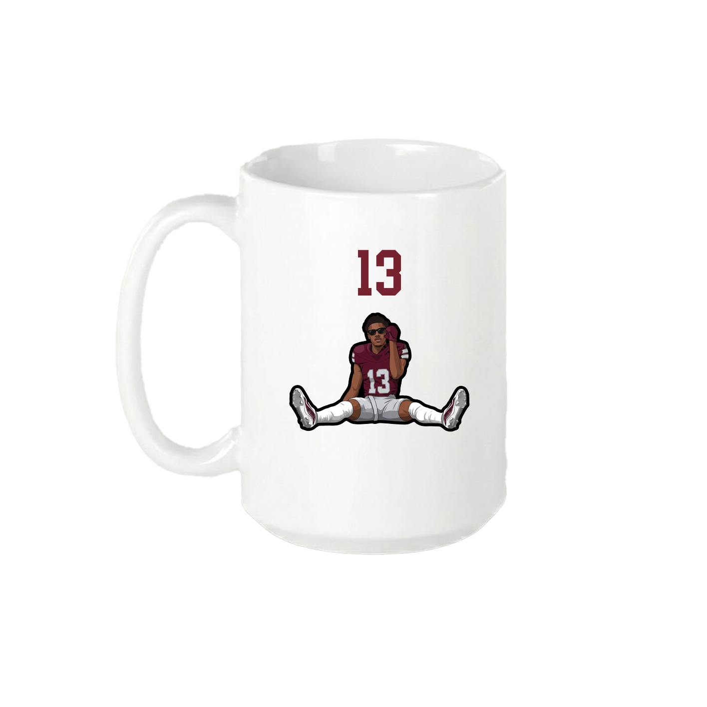 15oz Coffee Mug — Number Top in White