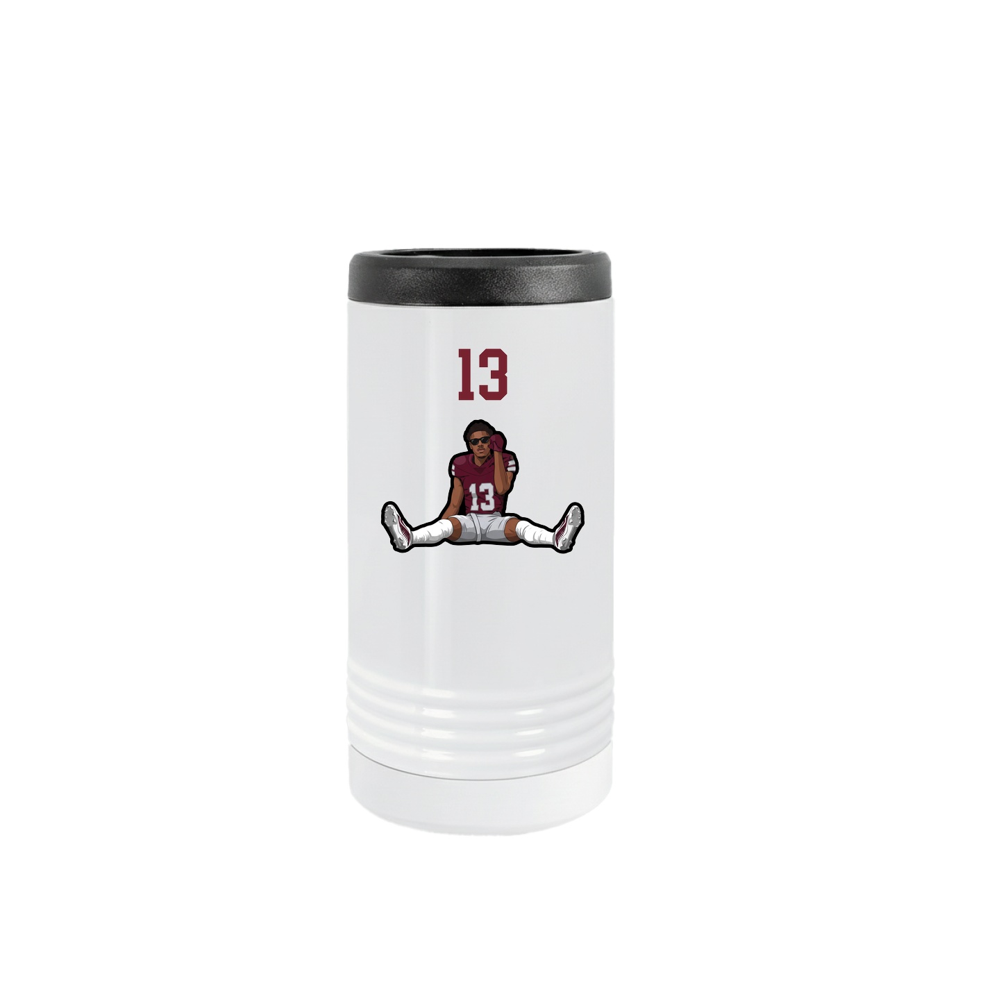 Slim Beverage Holder — Number Top in White