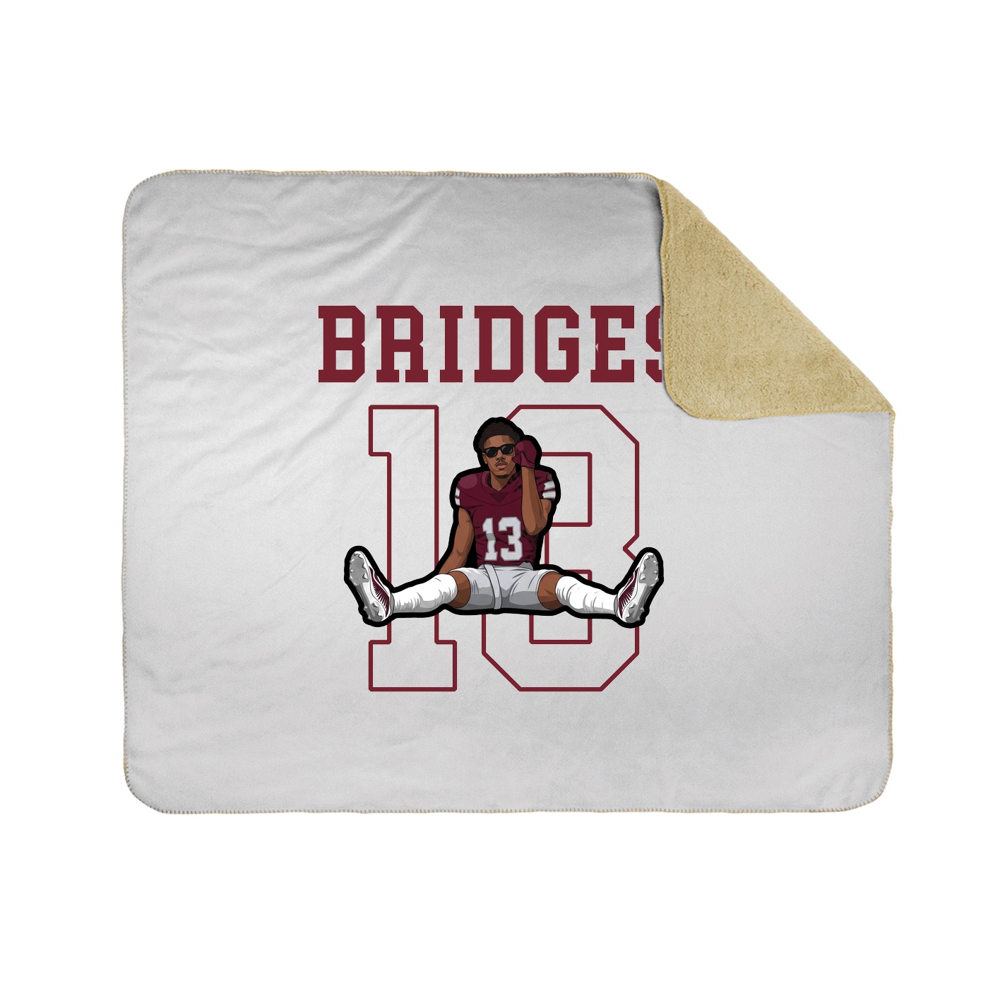 50x60 Sherpa Lined Throw Blanket