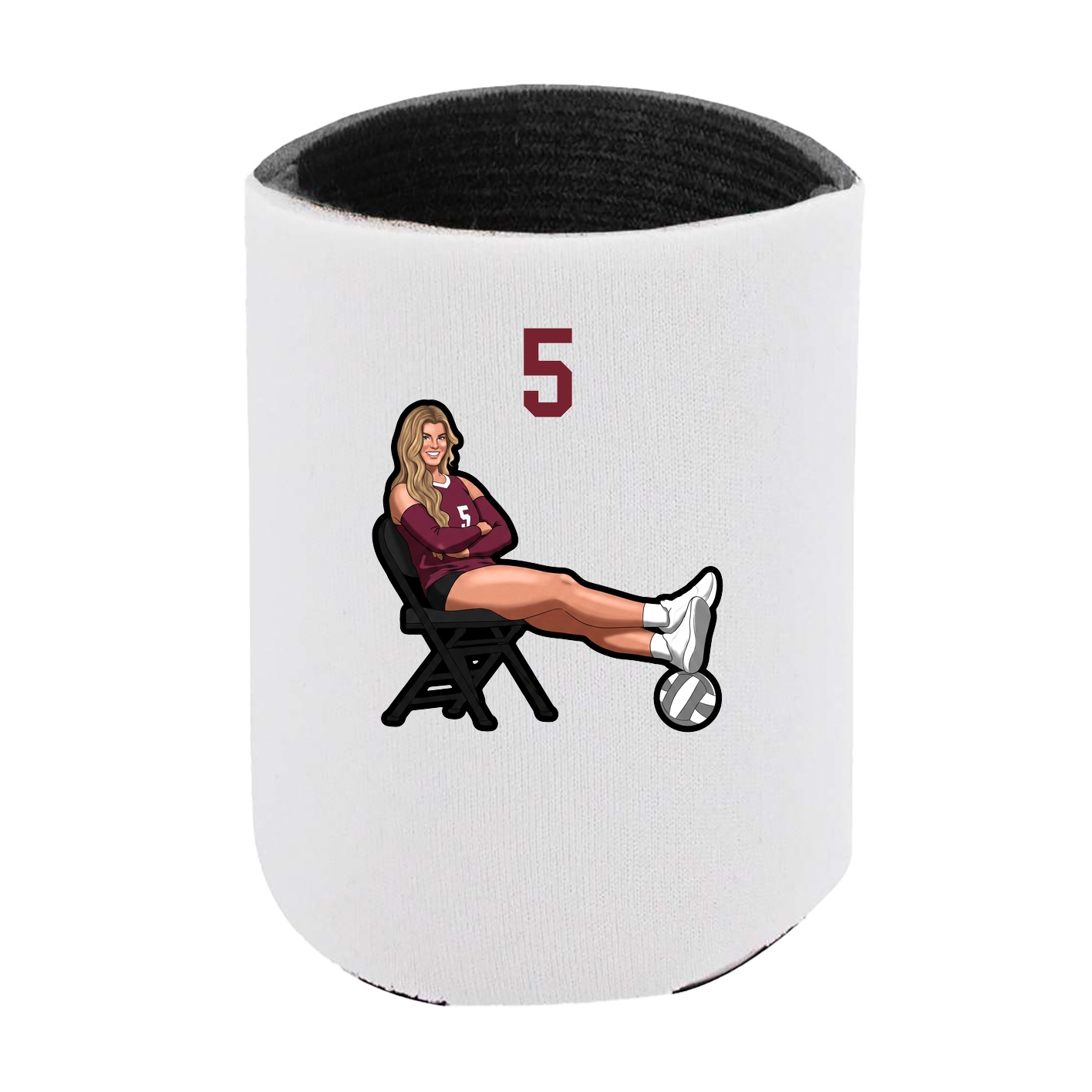 Can Holder — Number Top in White