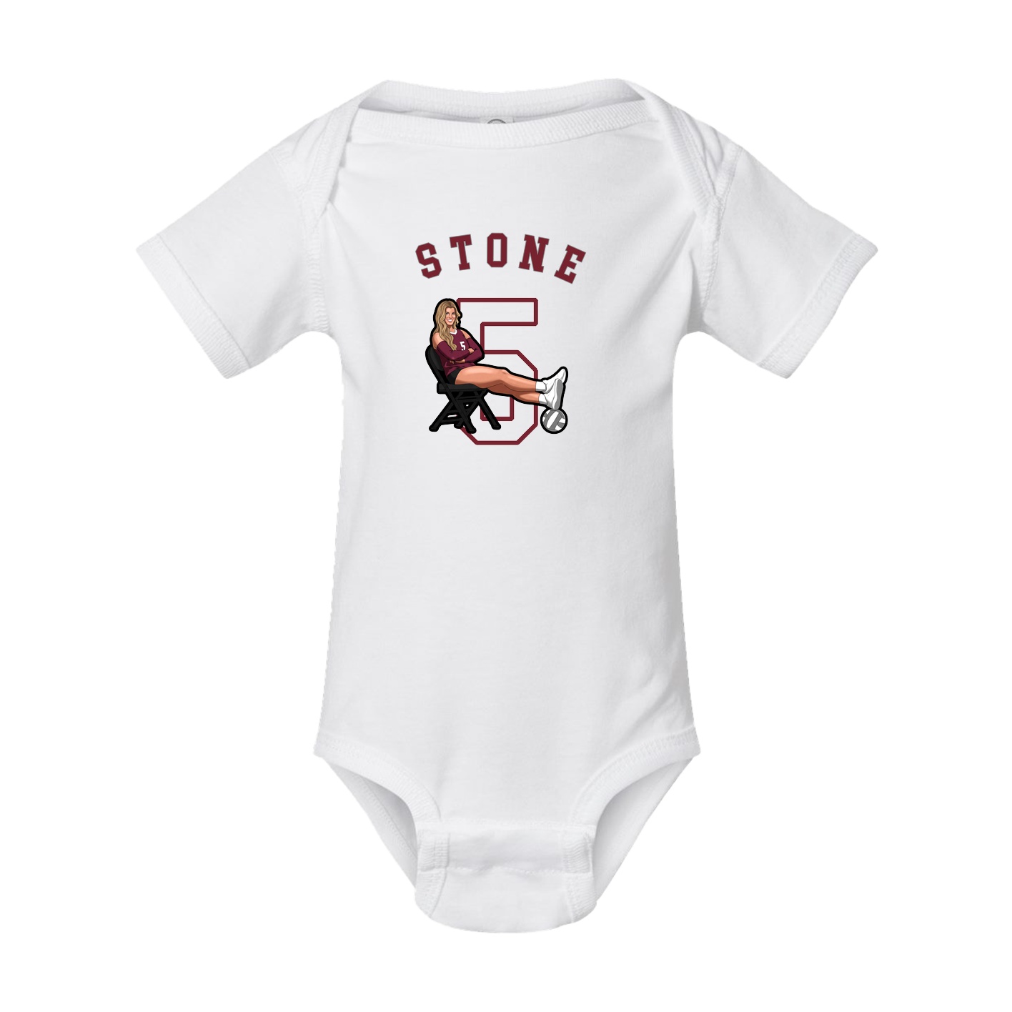 Baby Onesie — Shirsey Arch in White