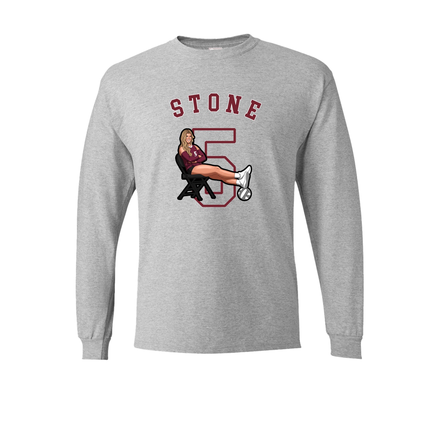 Long Sleeve Tee — Shirsey Arch in Grey
