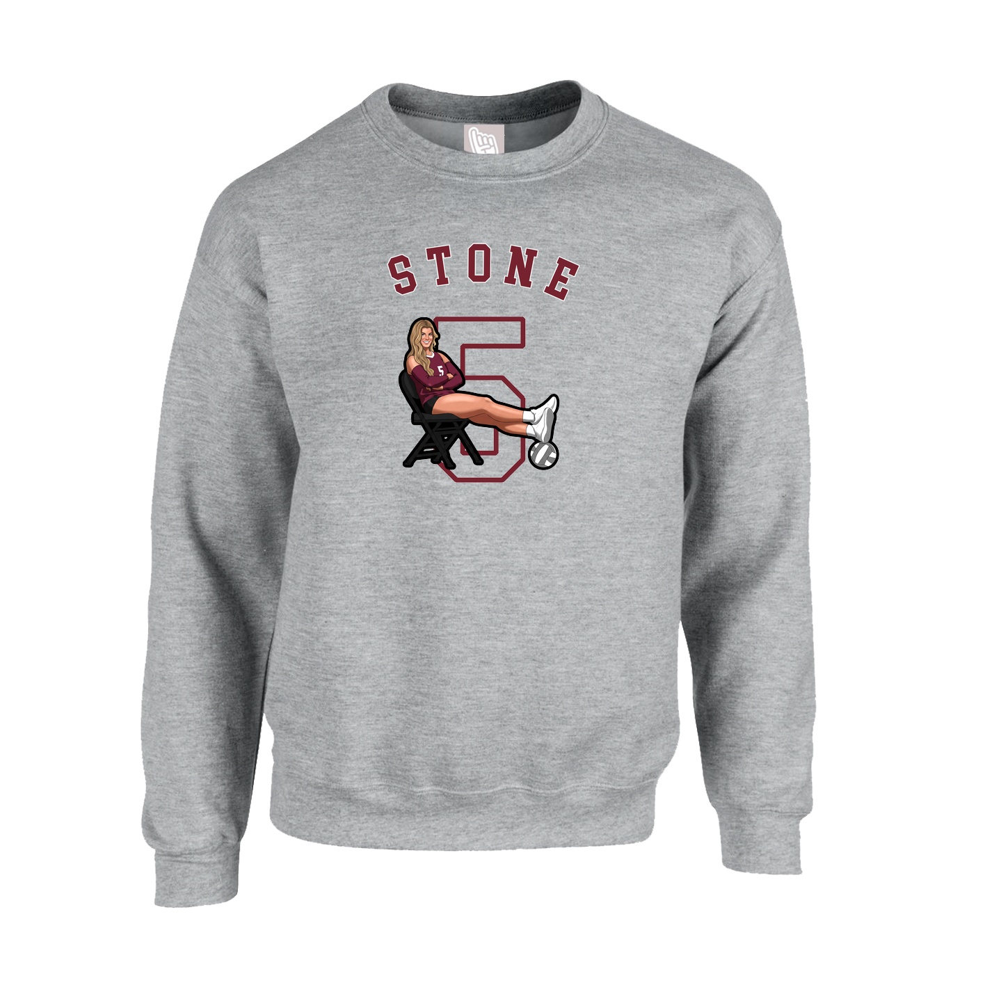 Fleece Crew — Shirsey Arch in Grey