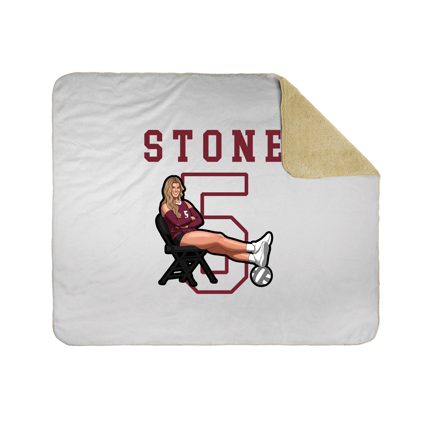Throw Blanket — Shirsey in White