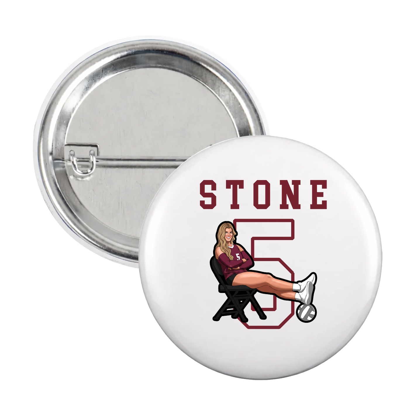 Game Day Button — Shirsey in White