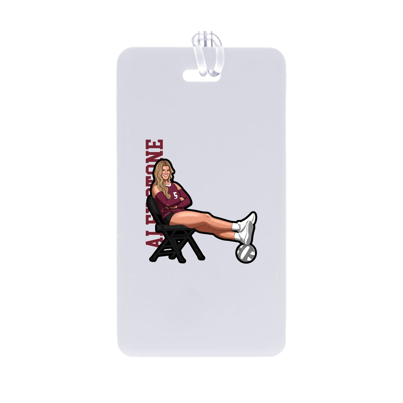 Bag Tag — Name Vertical in Classic