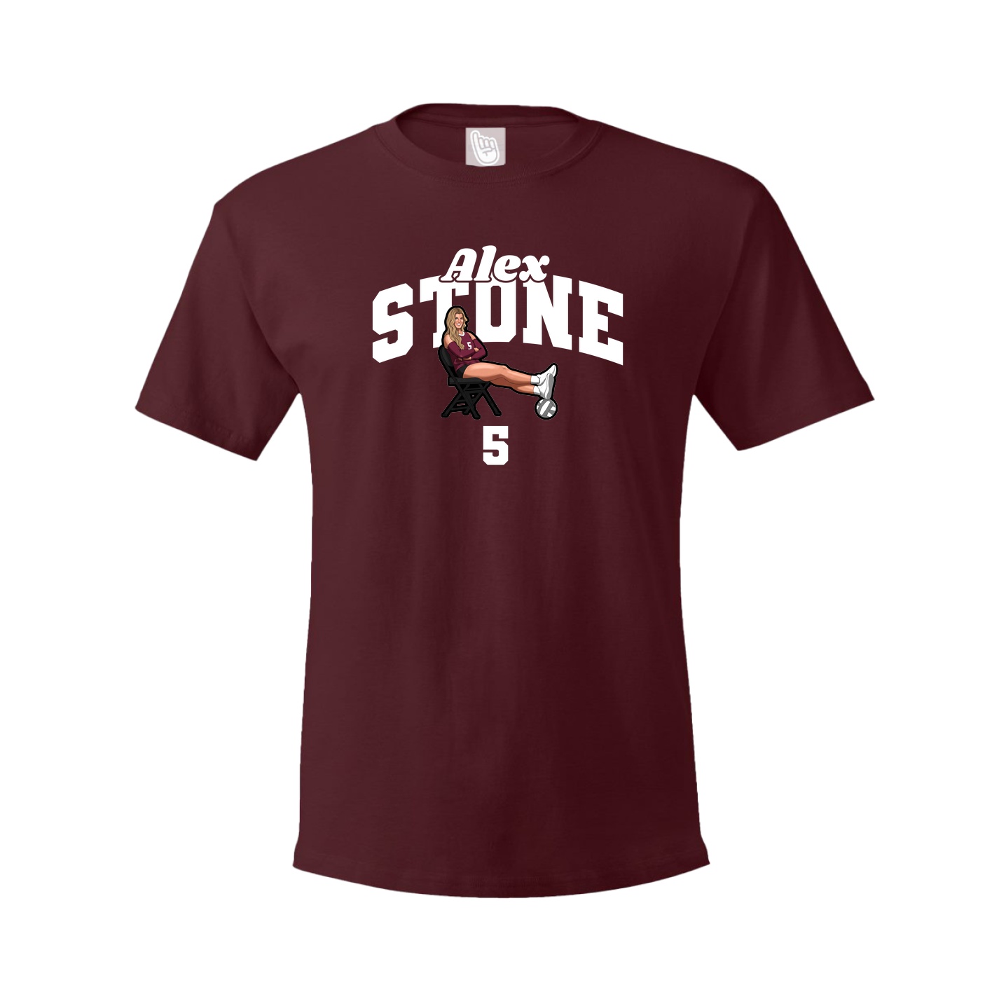 Youth Tee — Signature Arch in Maroon