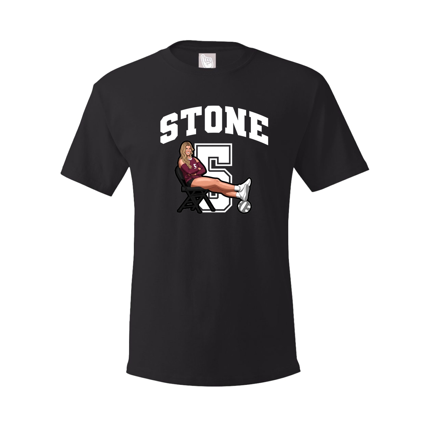 Youth Tee — Number in Black