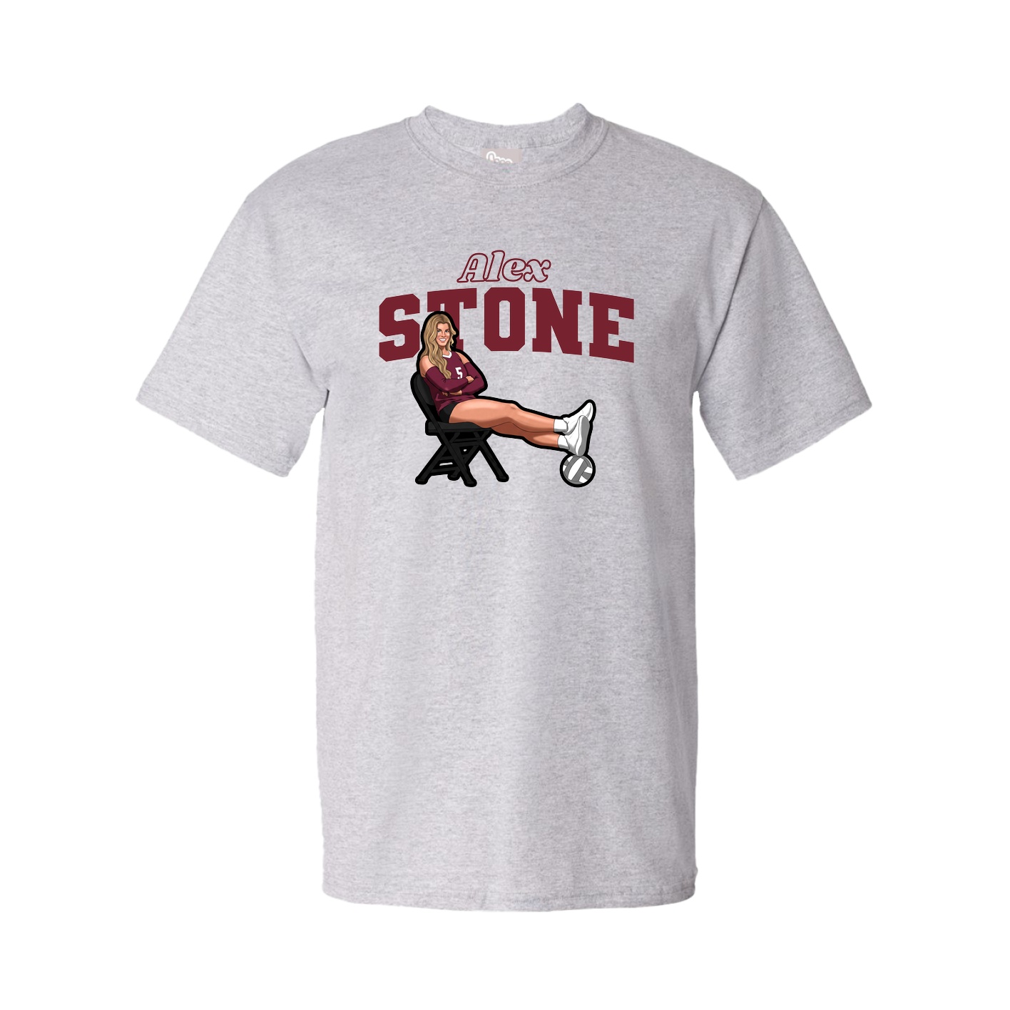 Tee — Name Arch in Grey