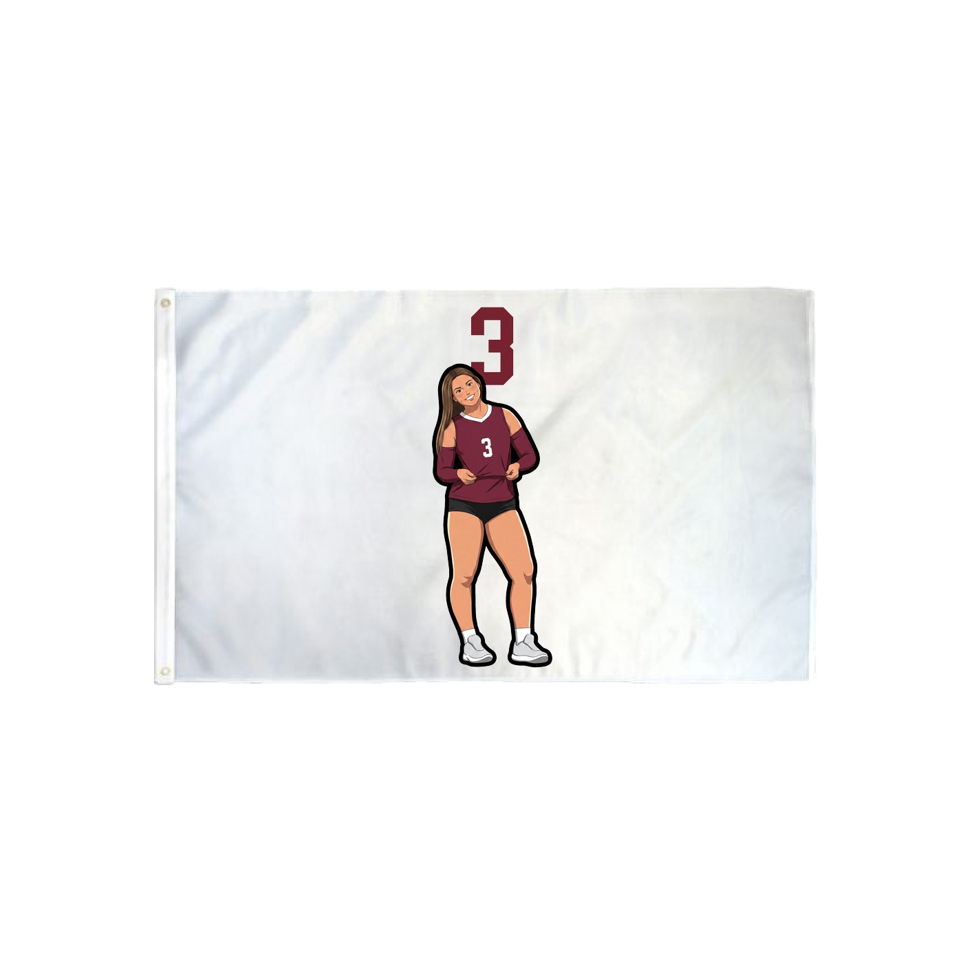3x5 Flag — Number Top in Classic
