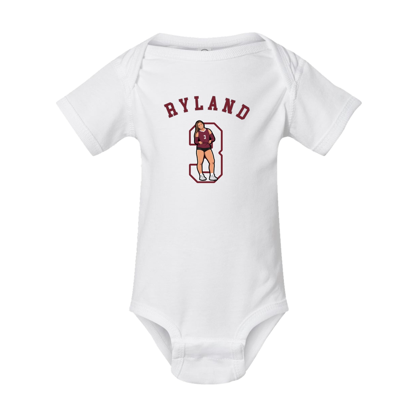 Baby Onesie — Shirsey Arch in White