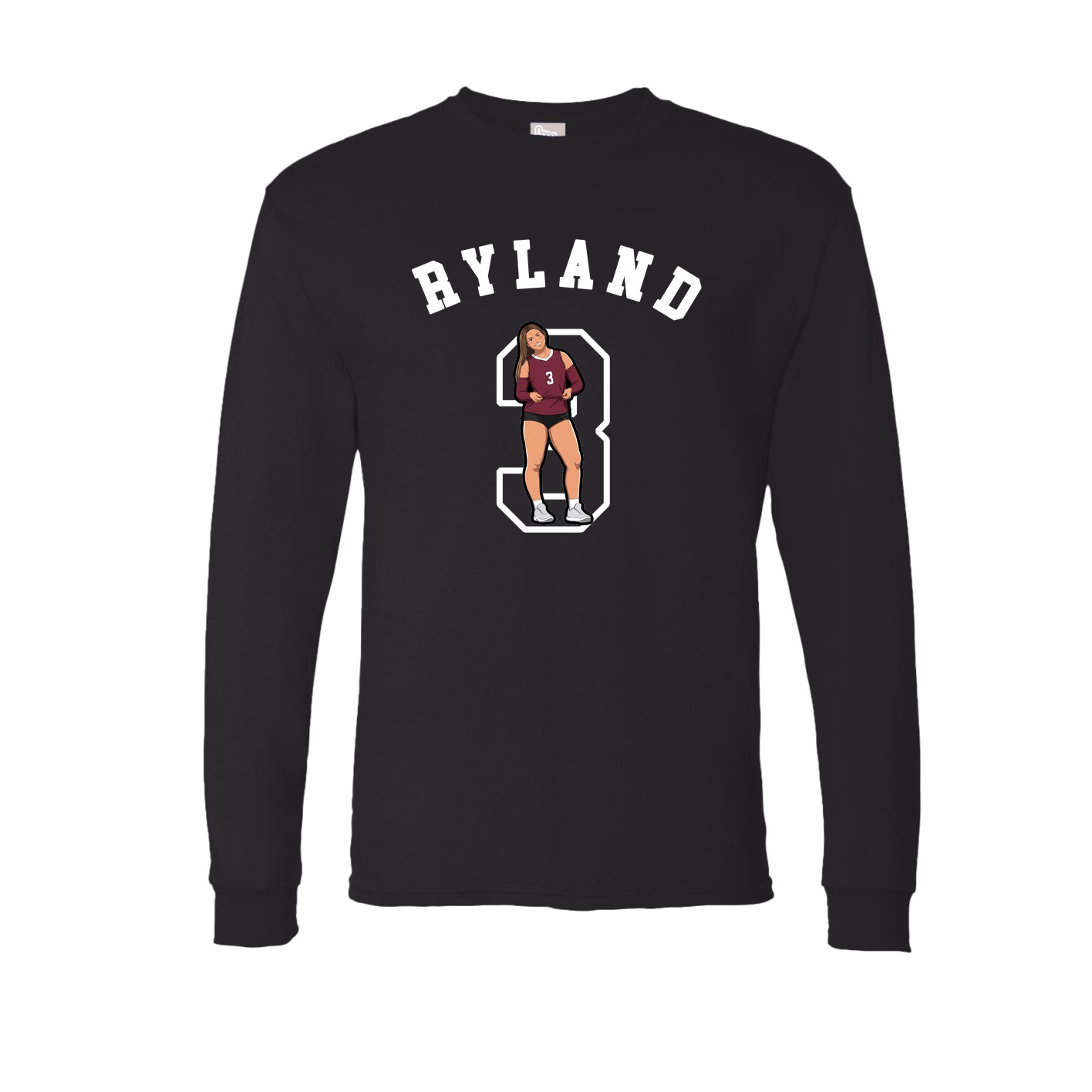 Long Sleeve Tee — Shirsey Arch in Black