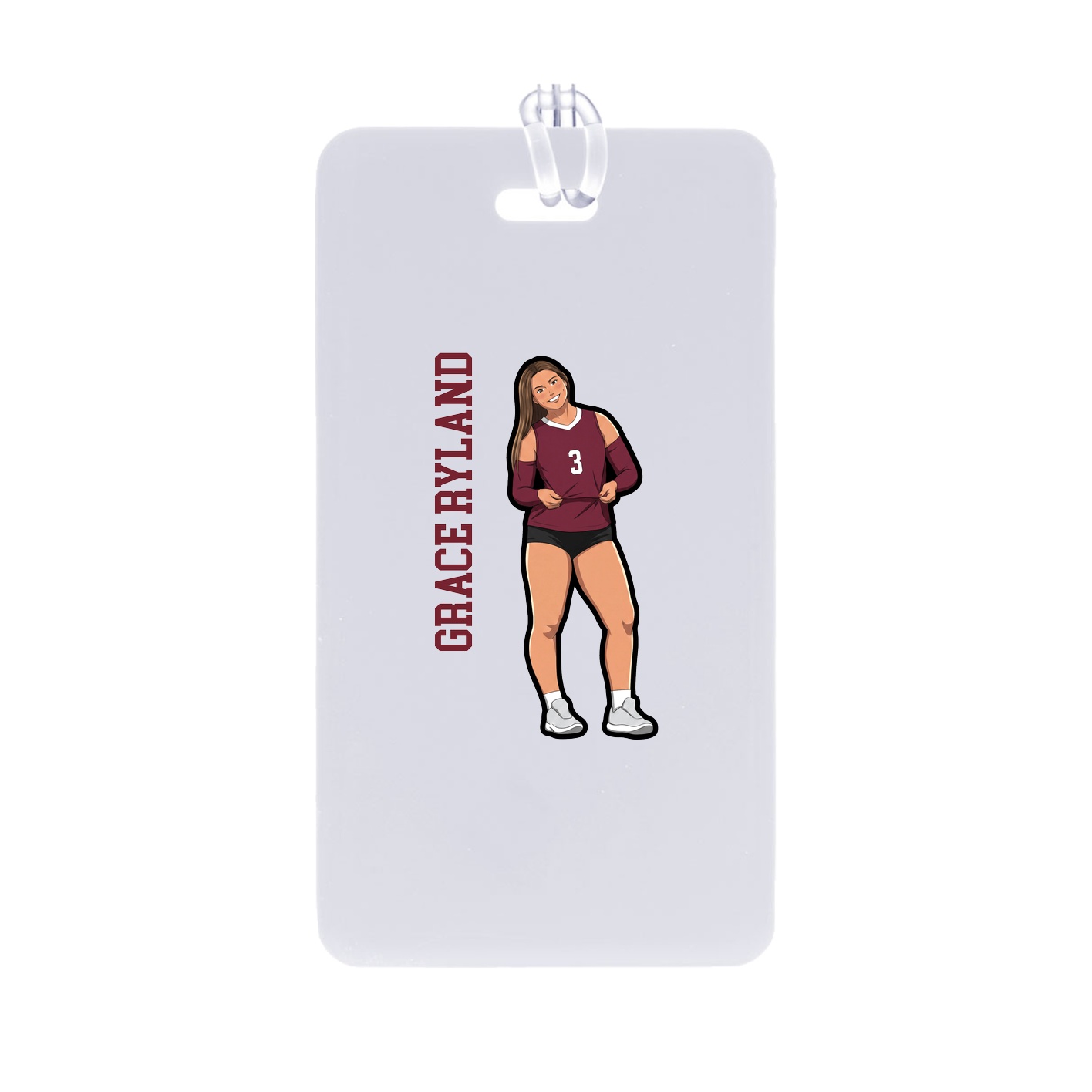 Bag Tag — Name Vertical in Classic