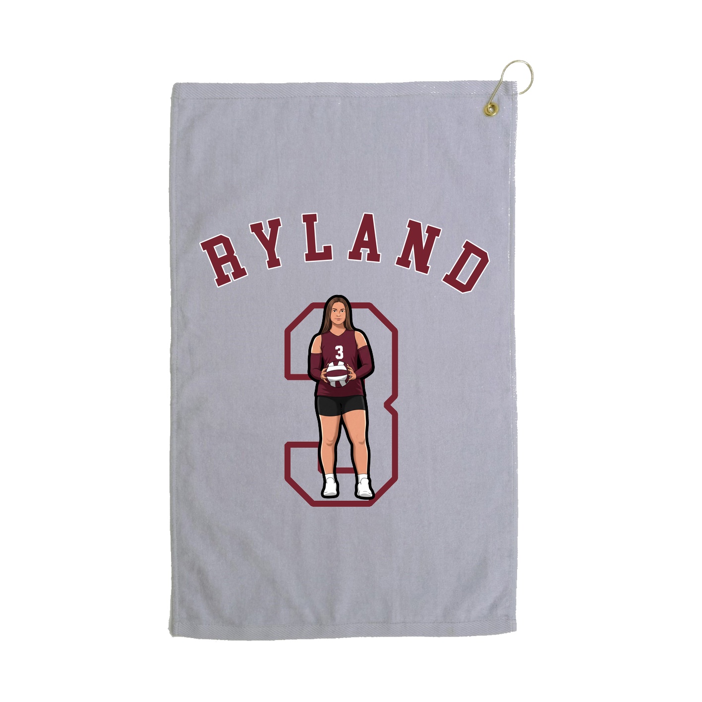 Golf Towel — Shirsey Arch in Grey