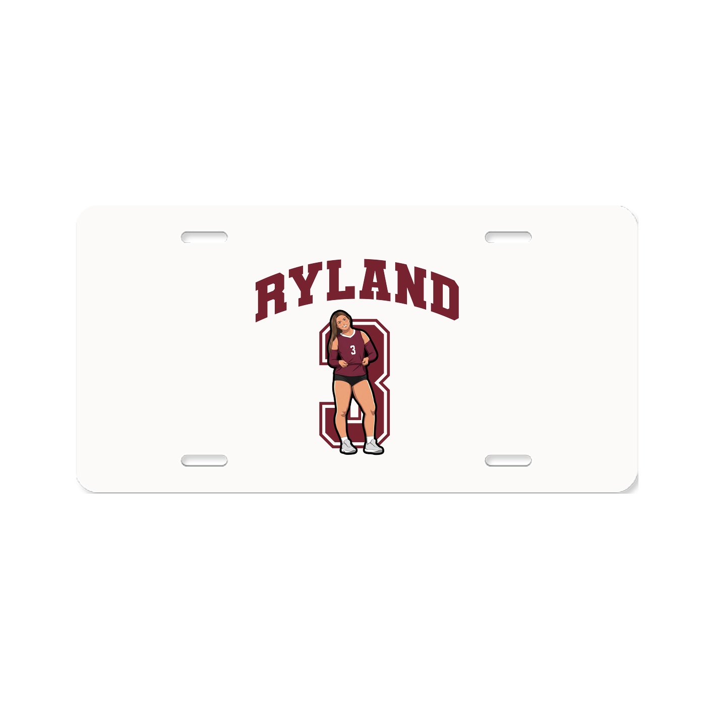 License Plate — Number in Classic