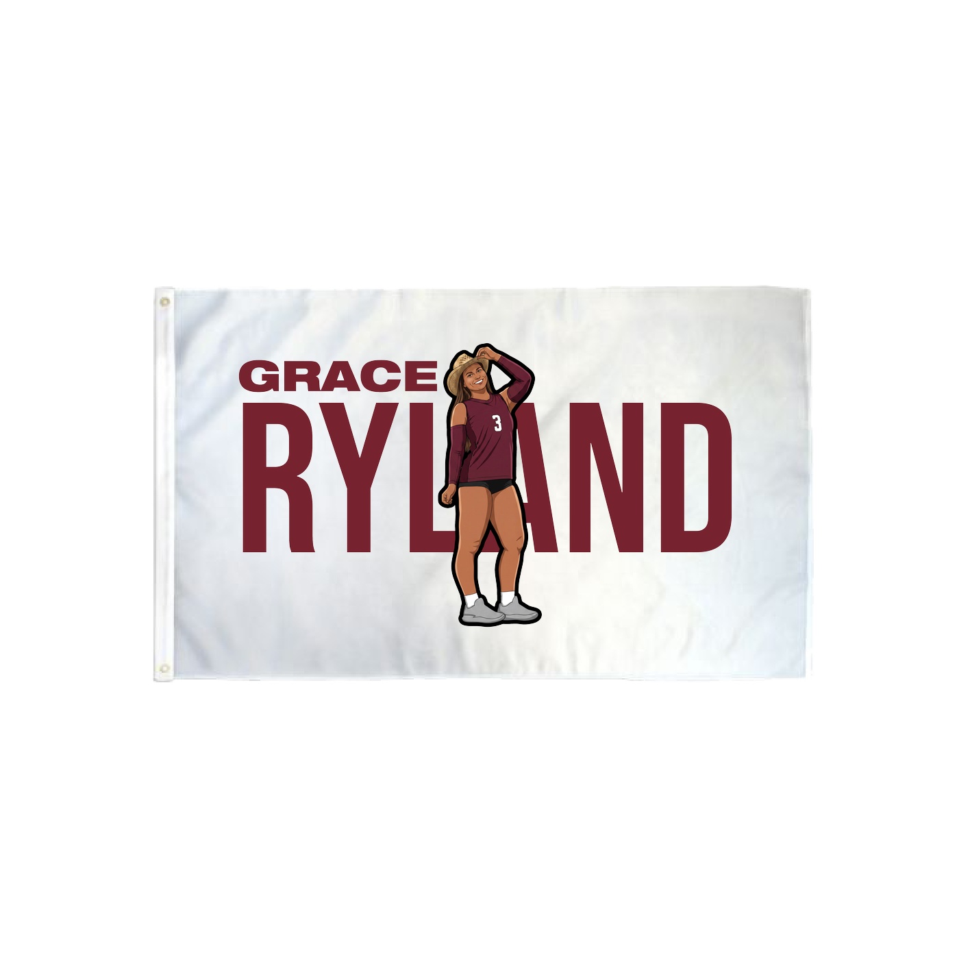 3x5 Flag — Player Name in Classic