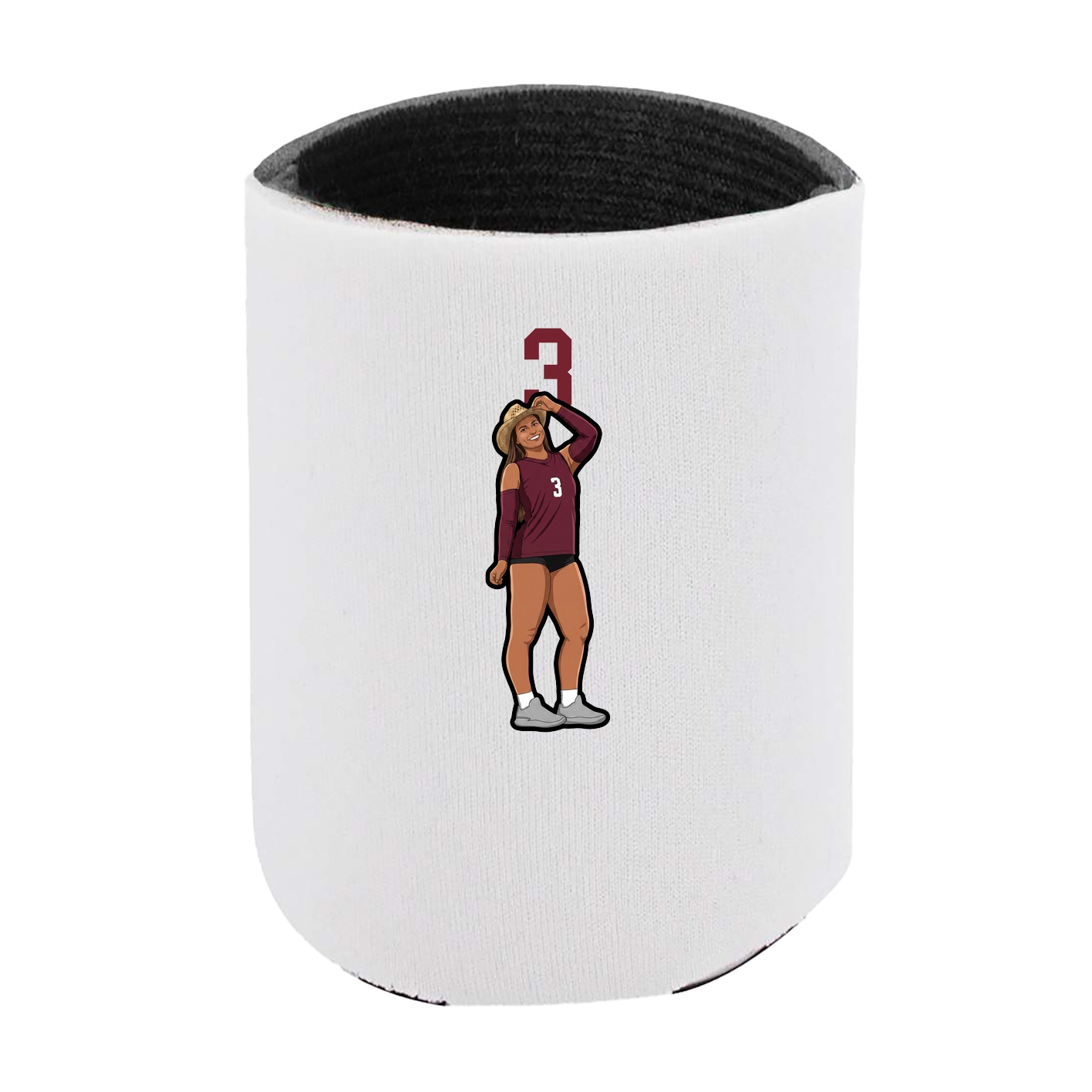 Can Holder — Number Top in White