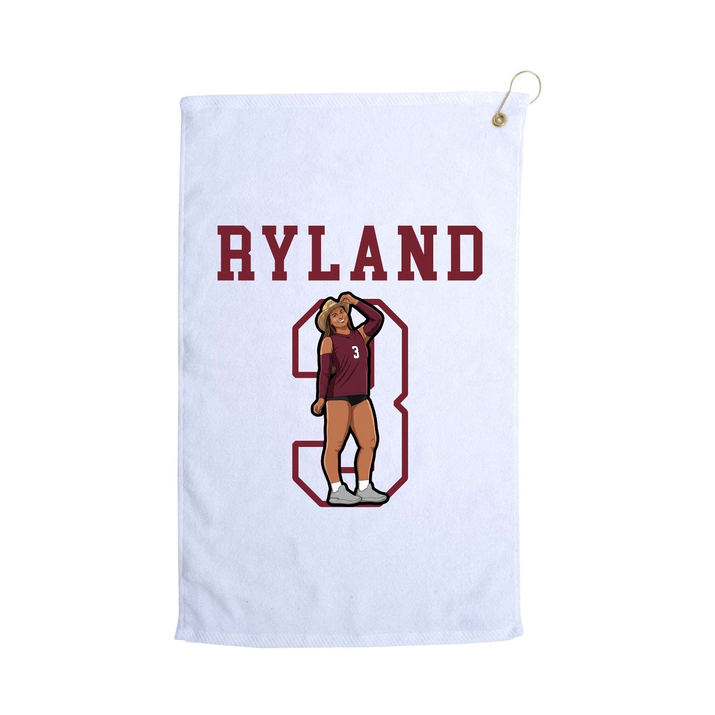 Golf Towel — Shirsey in White
