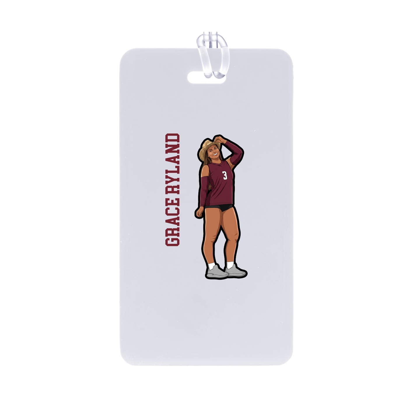 Bag Tag — Name Vertical in Classic