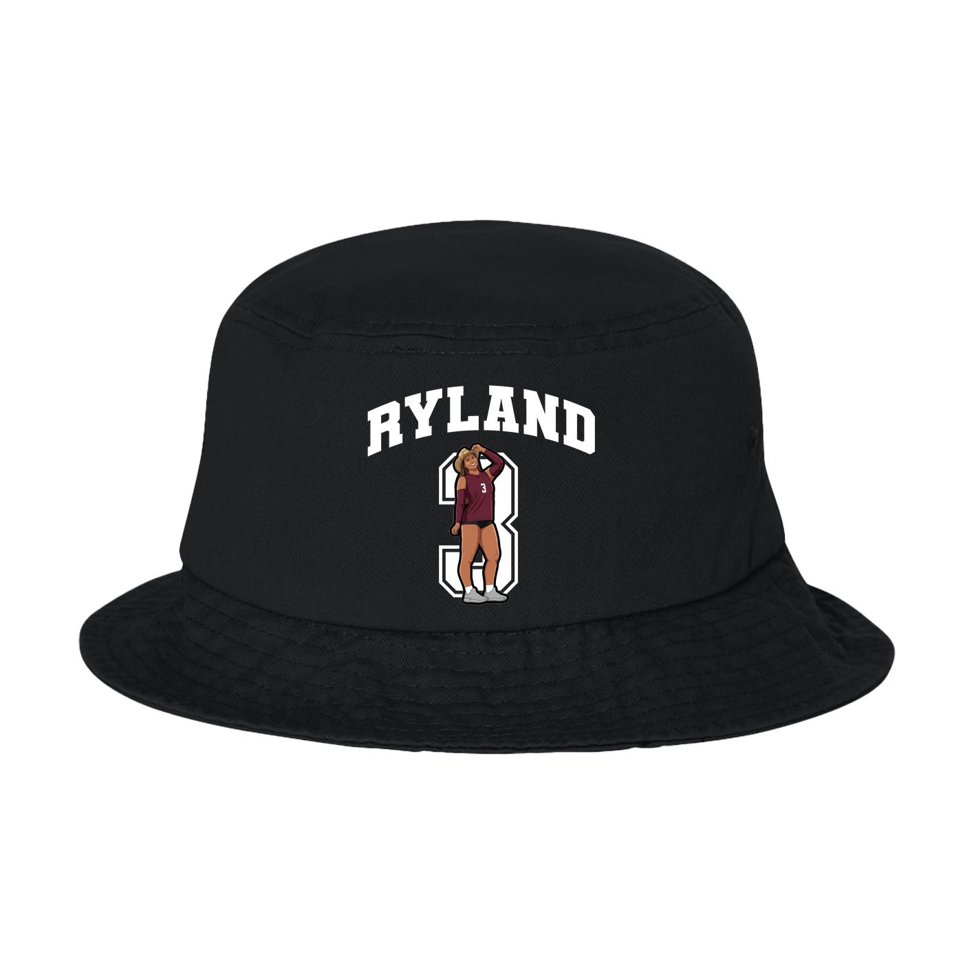 Bucket Cap — Number in Black