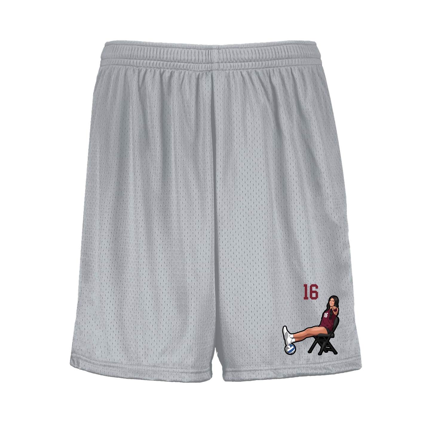 Shorts — Number Top in Silver