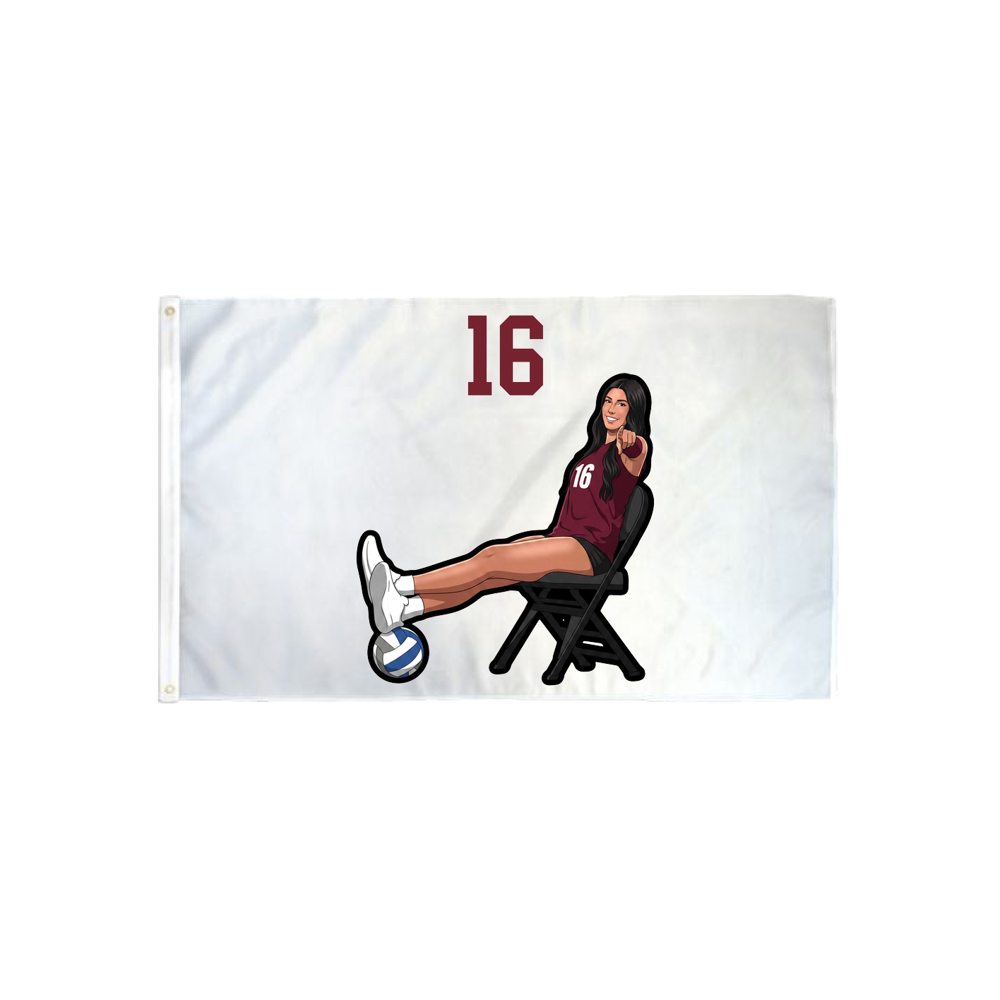 3x5 Flag — Number Top in Classic