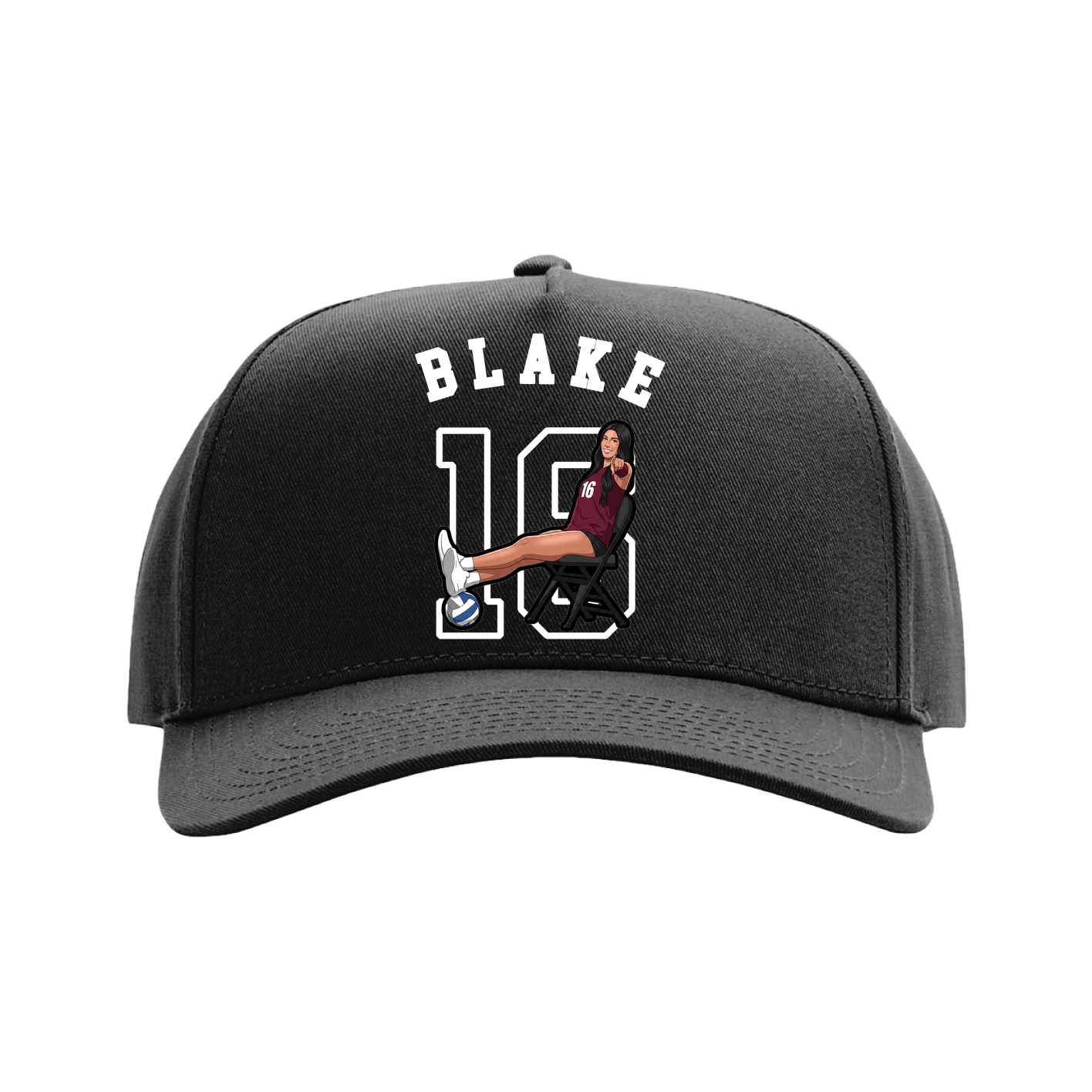 Full Fabric Five-Panel Champ Cap