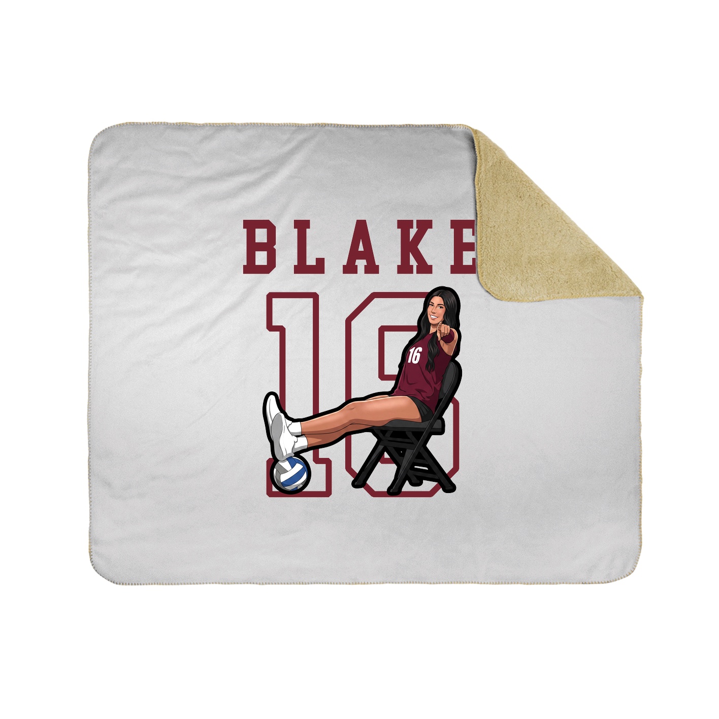 Throw Blanket — Shirsey in White
