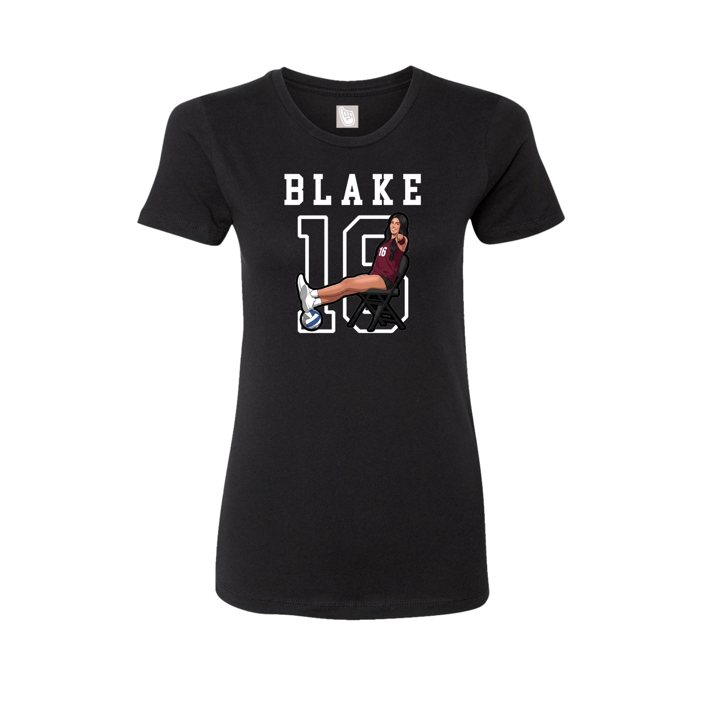 Fitted Women's Tee — Shirsey in Black