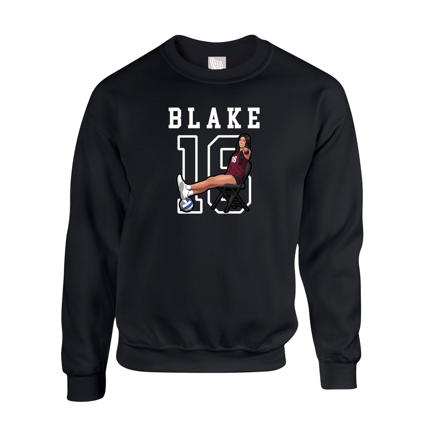 Fleece Crew — Shirsey in Black