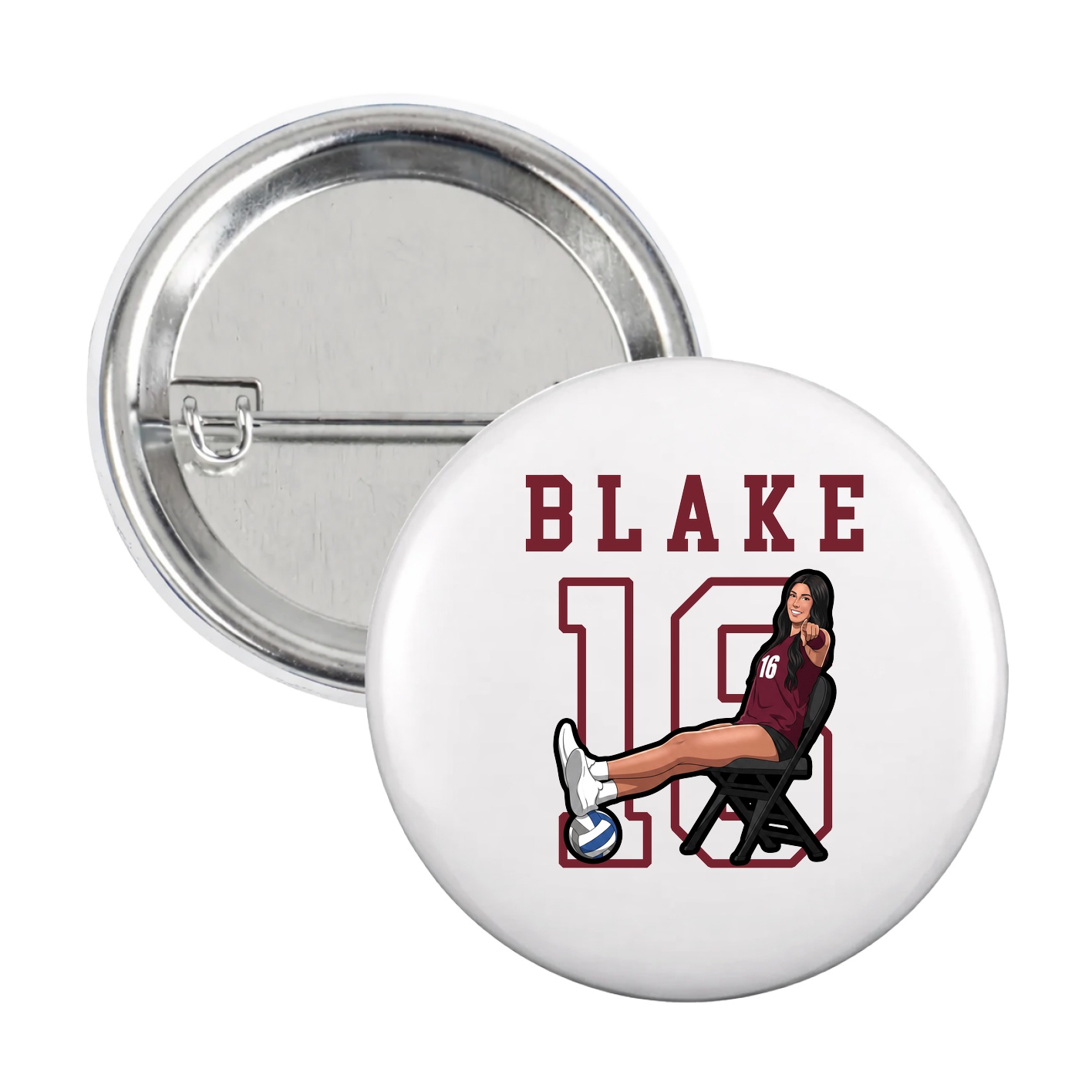 Game Day Button — Shirsey in White