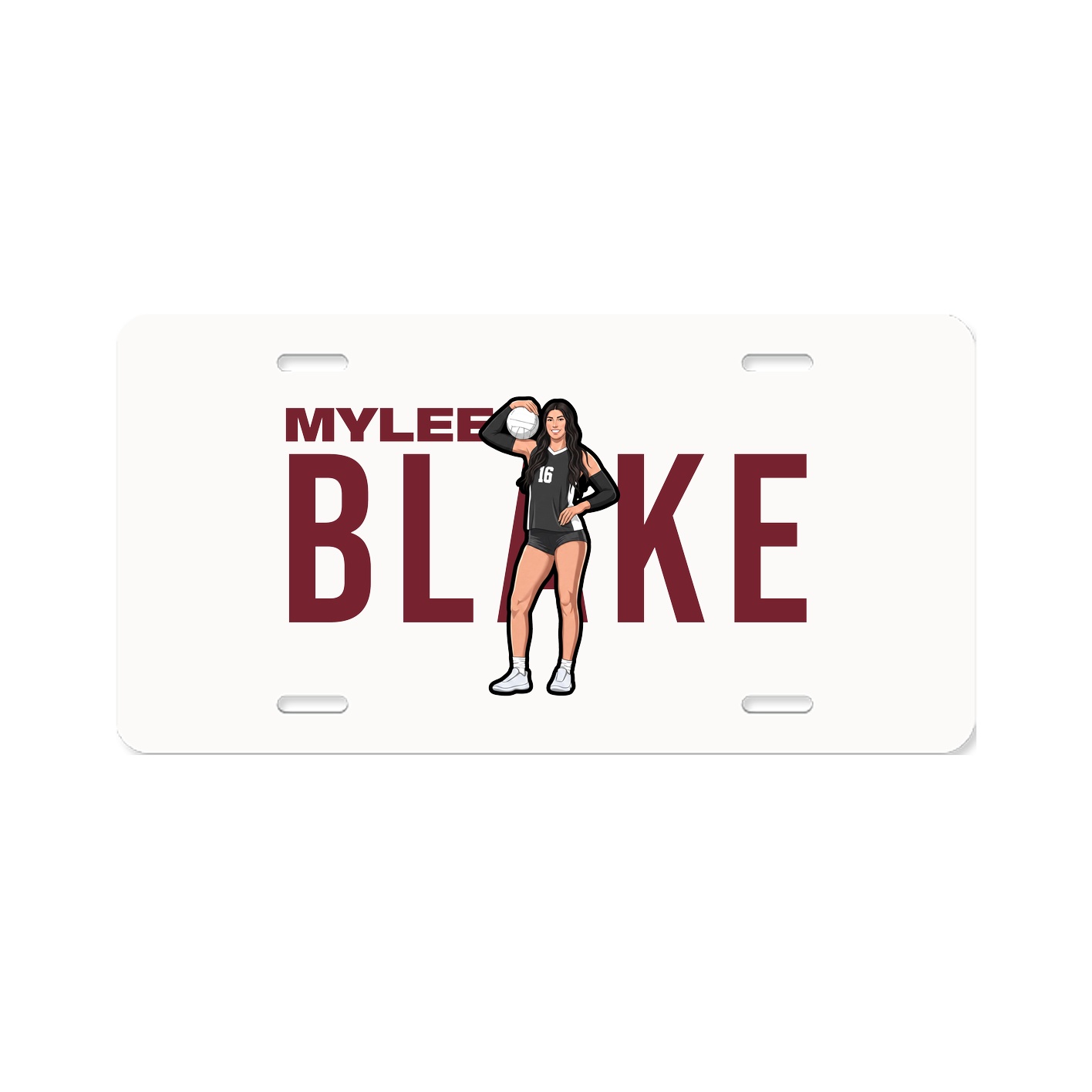 License Plate — Player Name in Classic