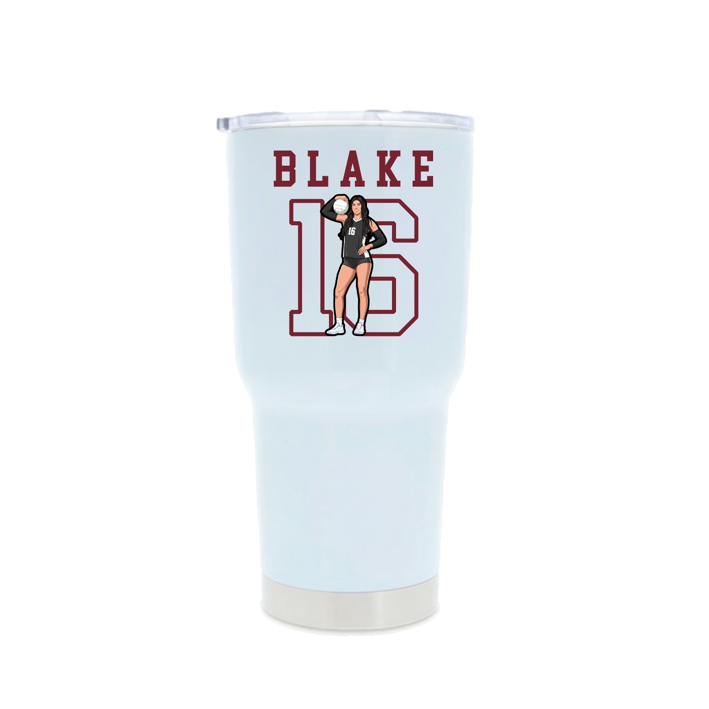 30oz Stainless Steel Tumbler — Shirsey in White