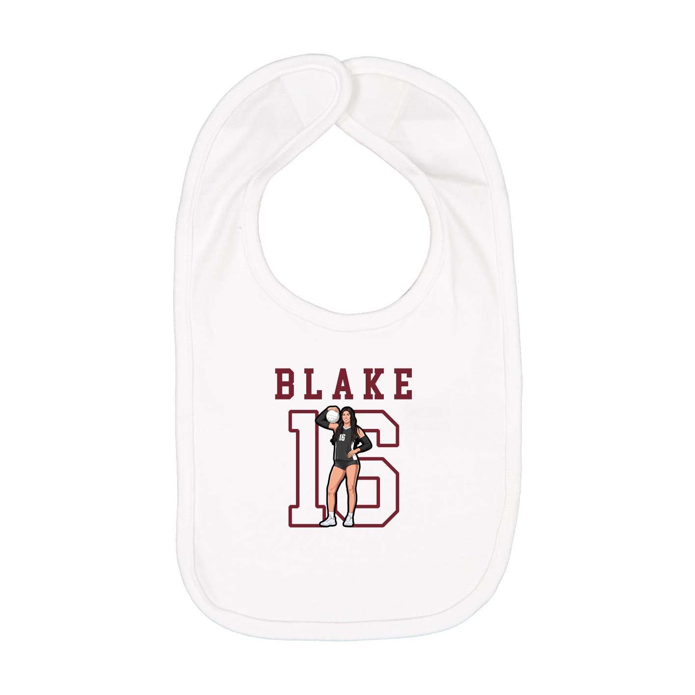 Infant Bib — Shirsey in White