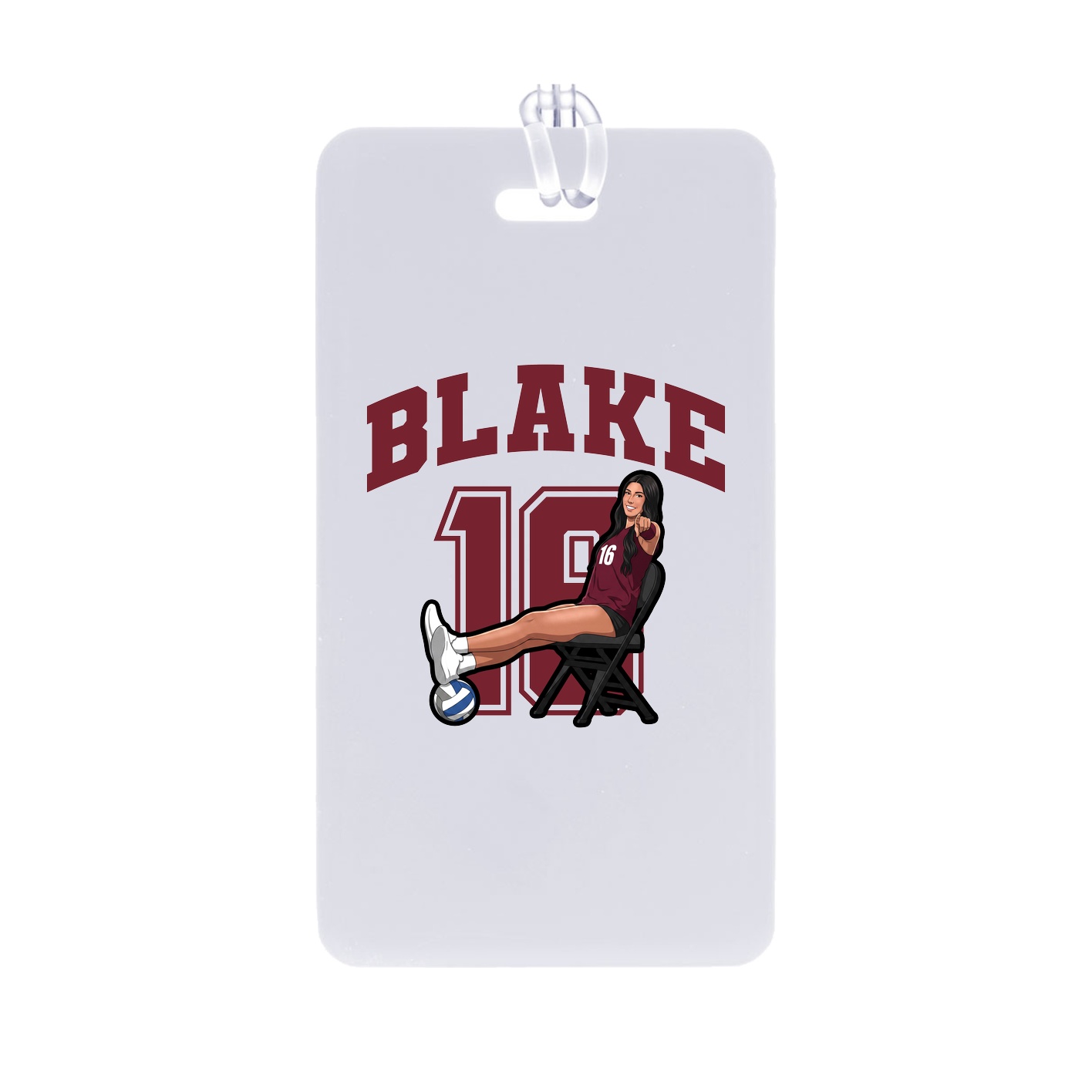 Bag Tag — Number in Classic