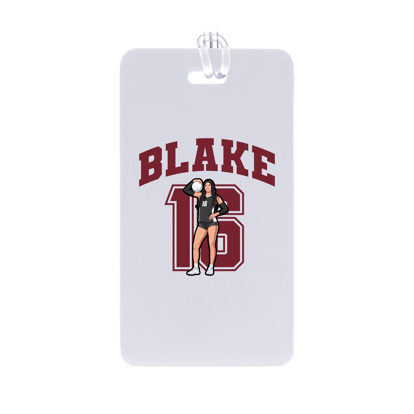 Bag Tag — Number in Classic