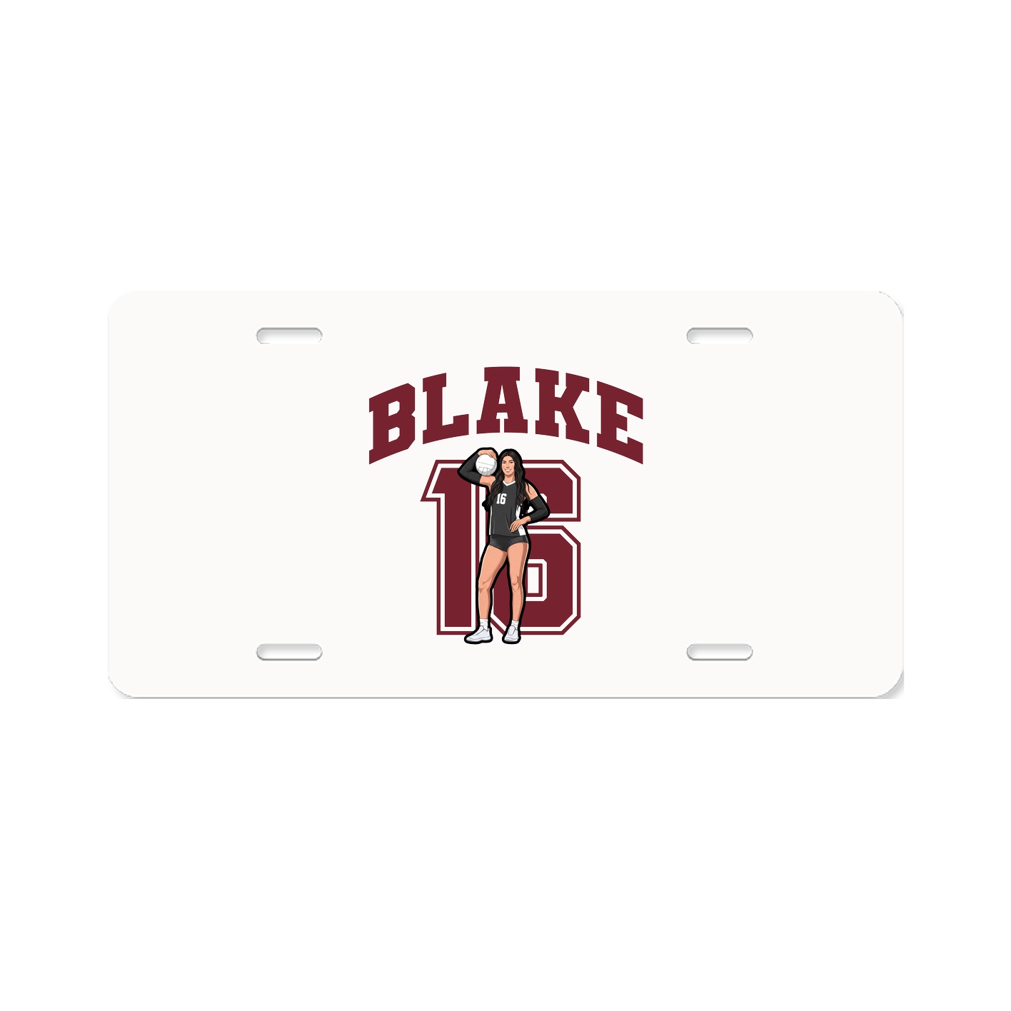 License Plate — Number in Classic