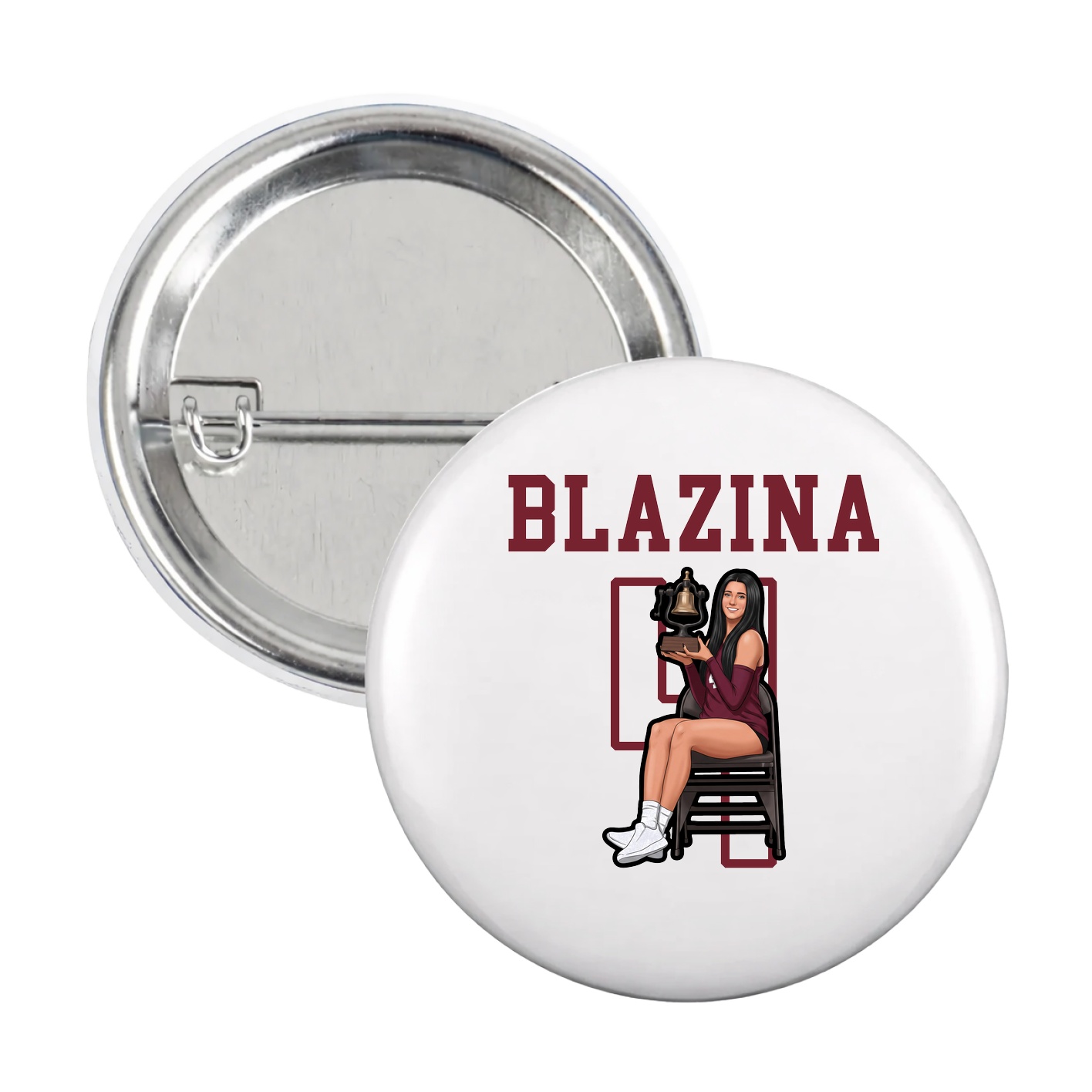 Game Day Button — Shirsey in White