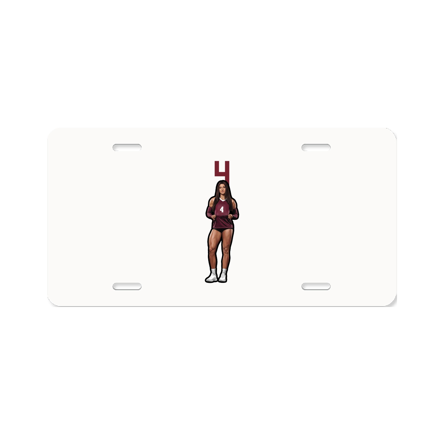 License Plate — Number Top in Classic