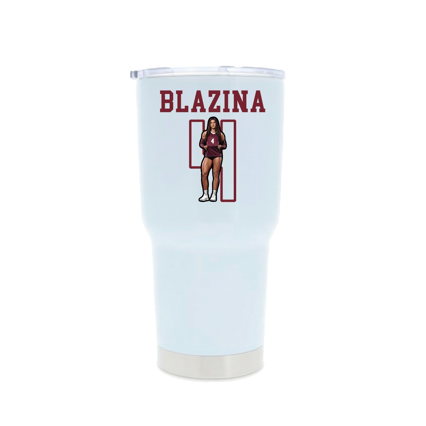 30oz Stainless Steel Tumbler — Shirsey in White