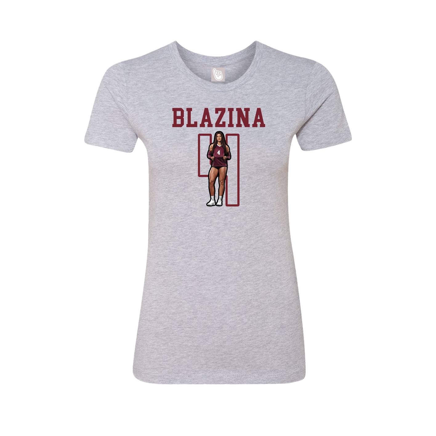 Fitted Women's Tee — Shirsey in Grey