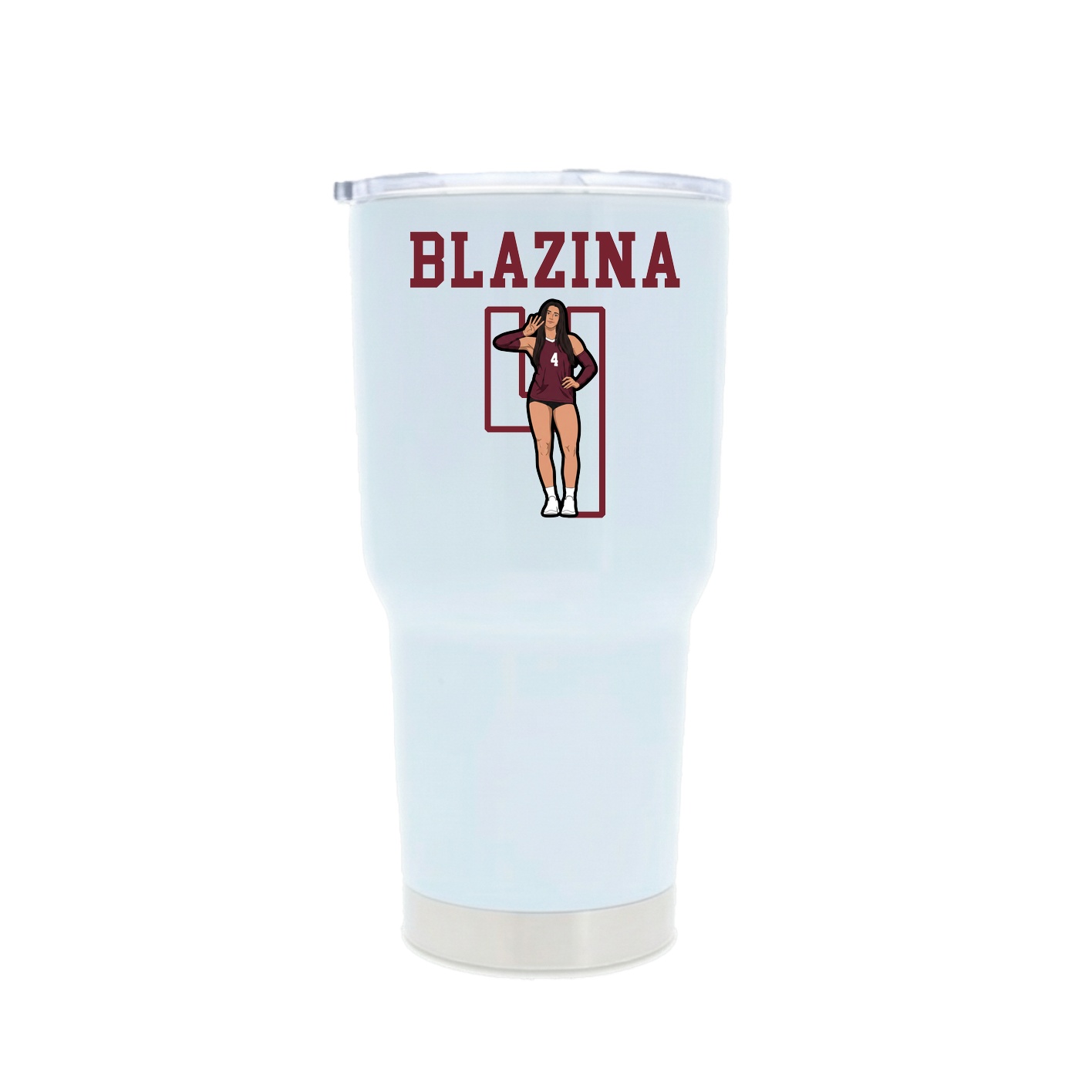 30oz Stainless Steel Tumbler — Shirsey in White