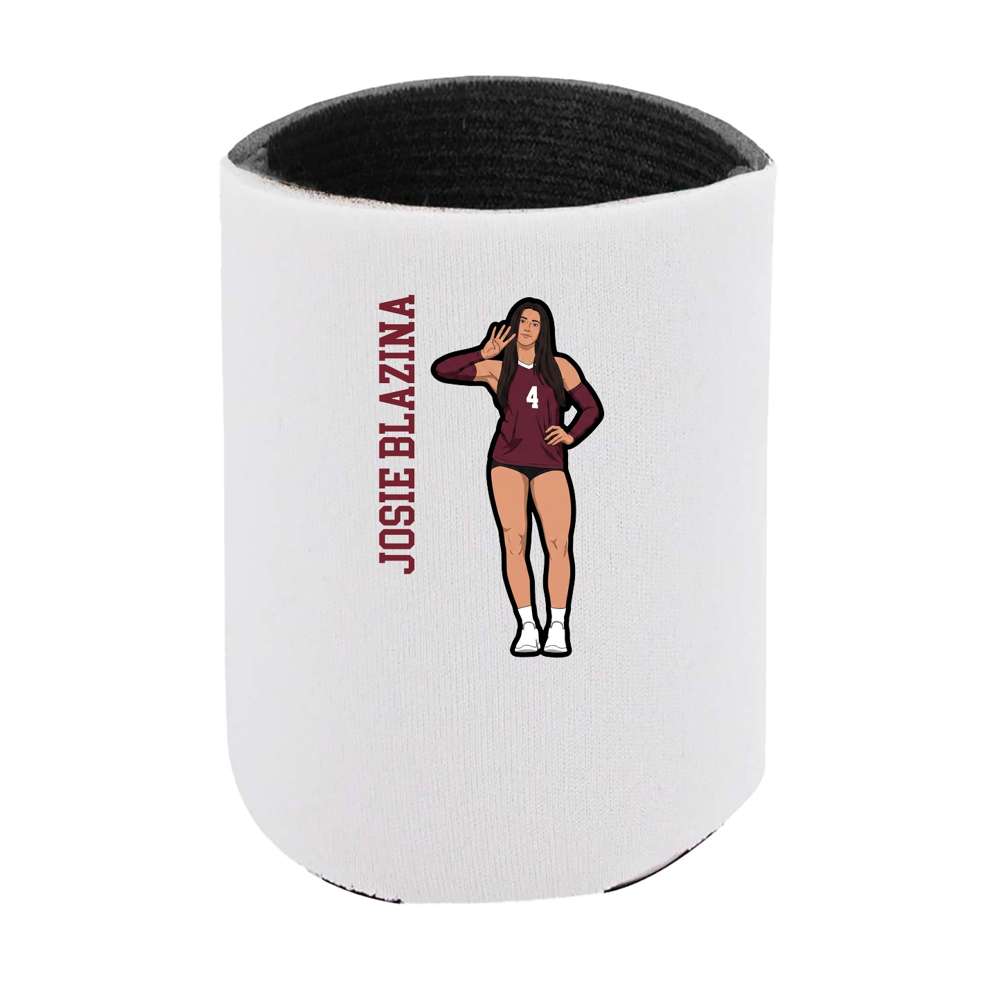 Can Holder — Name Vertical in White