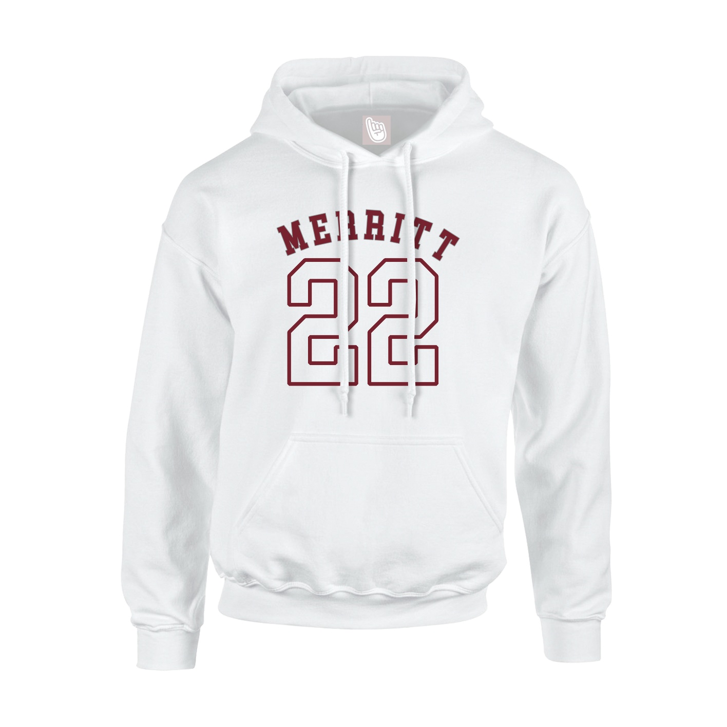 Youth Hoodie — Shirsey Arch in White