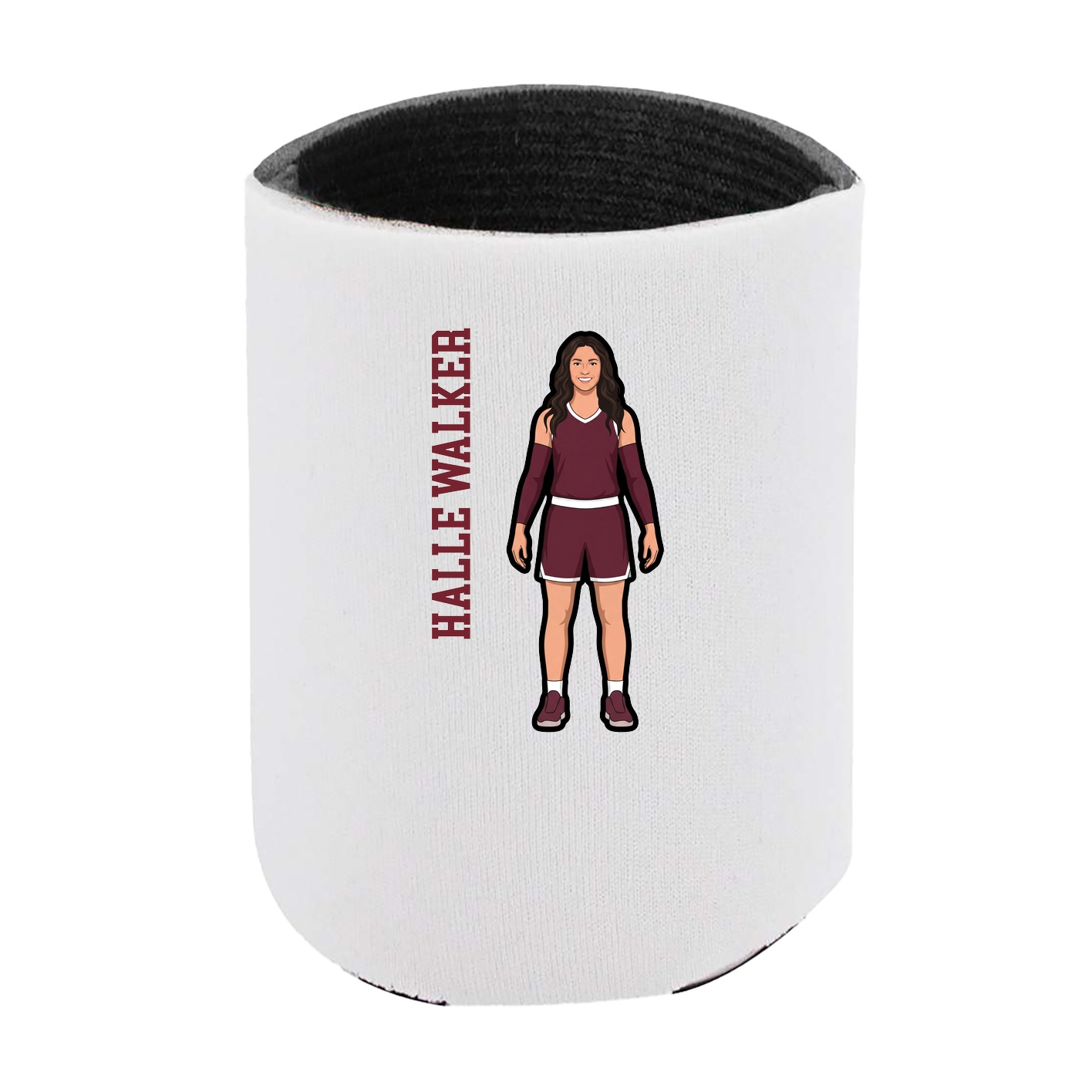 Can Holder — Name Vertical in White